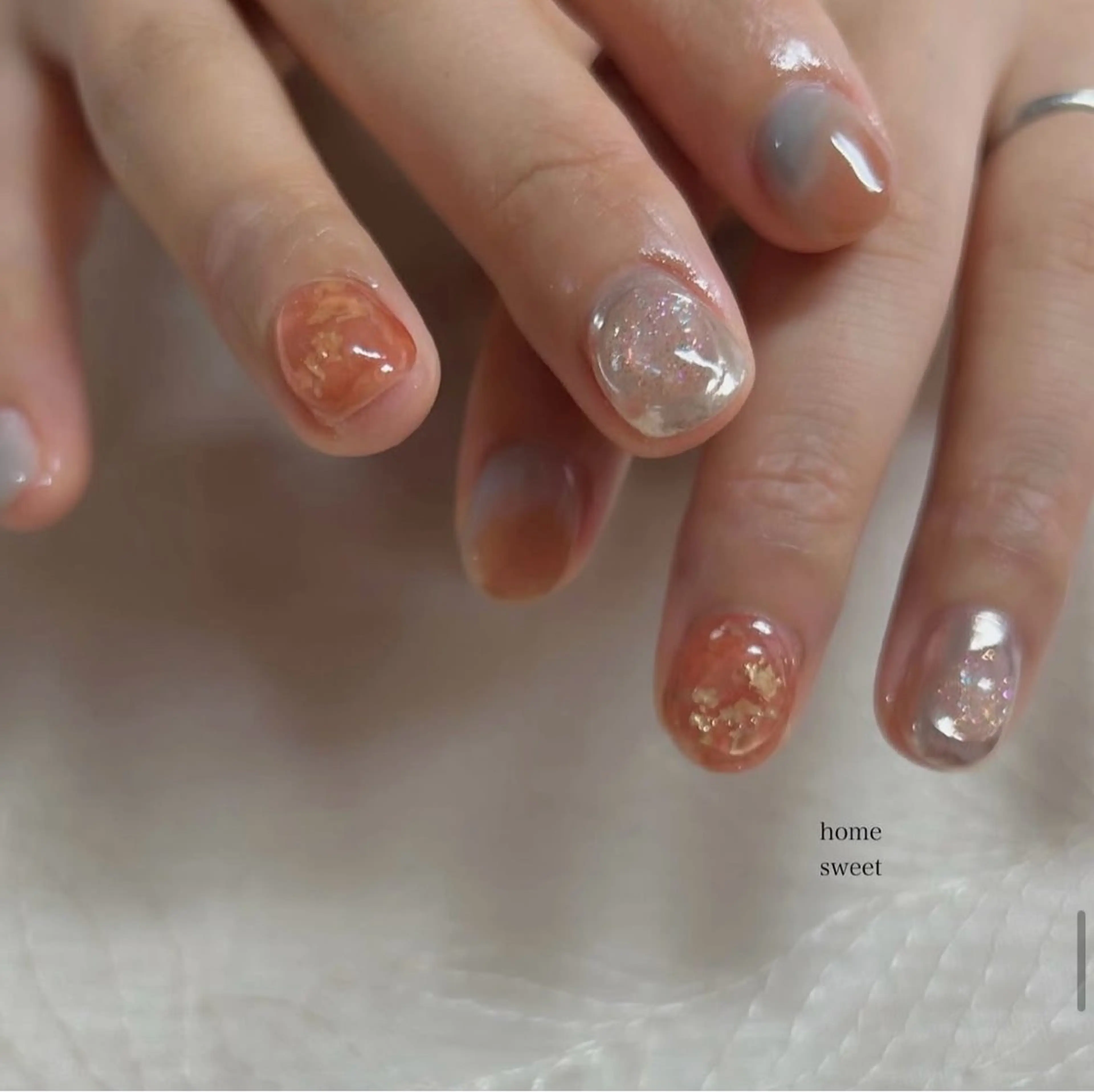 ショート ショートネイル. Home sweetのネイルデザイン