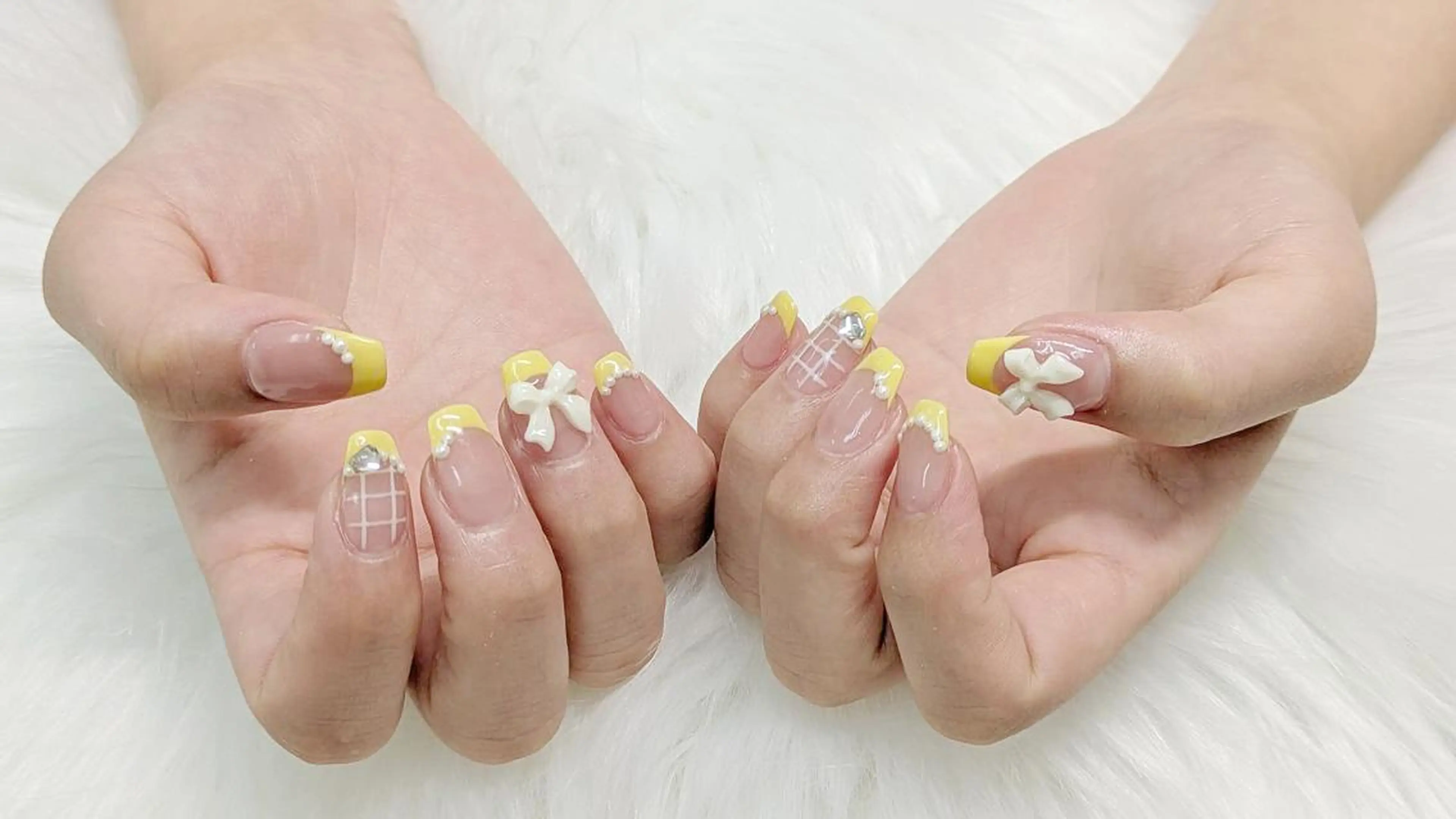 ネイル 長さ出し ジェルネイル 持ち込み パラジェル 春ネイル ハンドネイル リラネイル ギョウのネイルデザイン