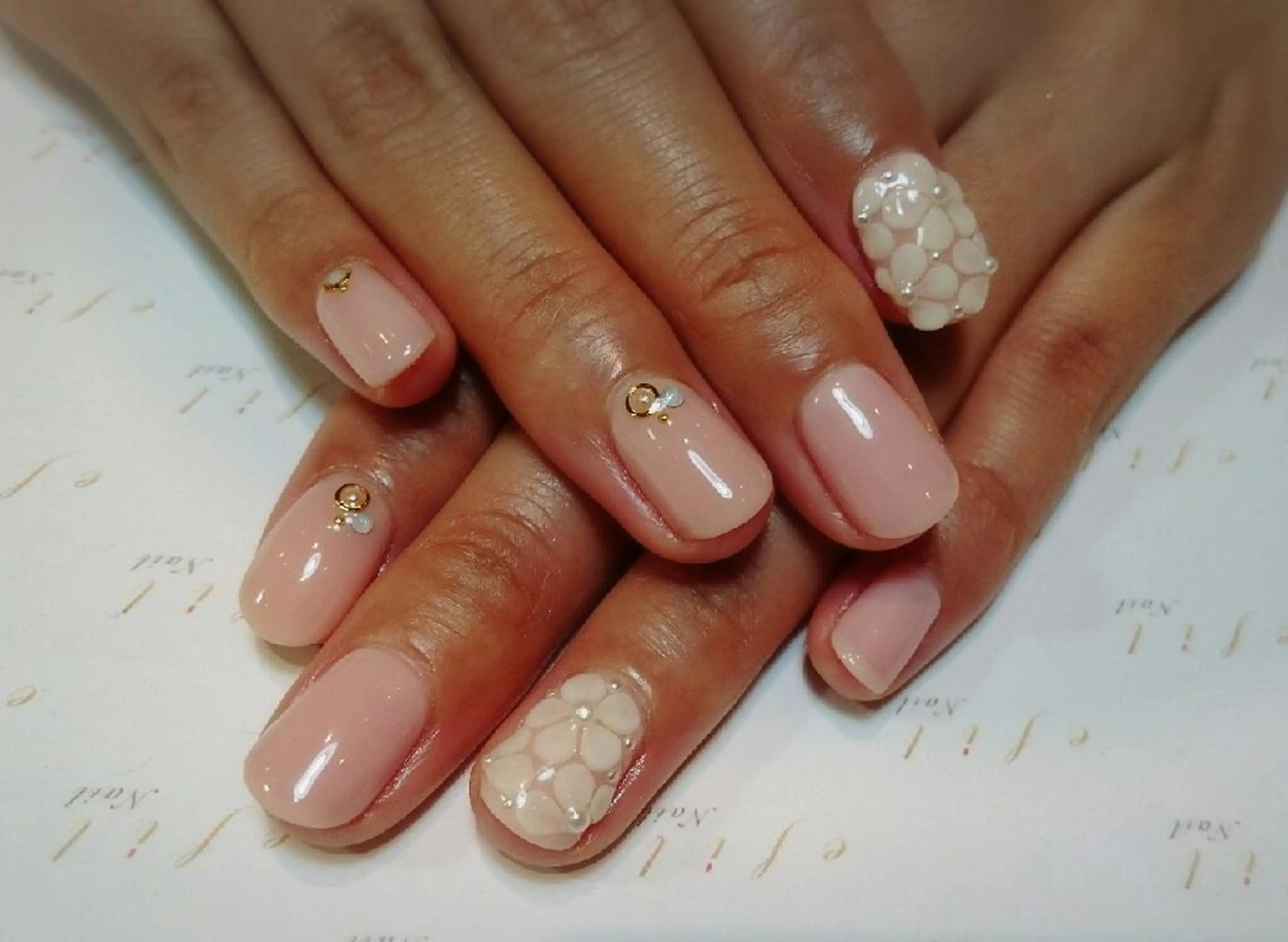 ネイル ブライダルネイル みー shakushiroのネイルデザイン