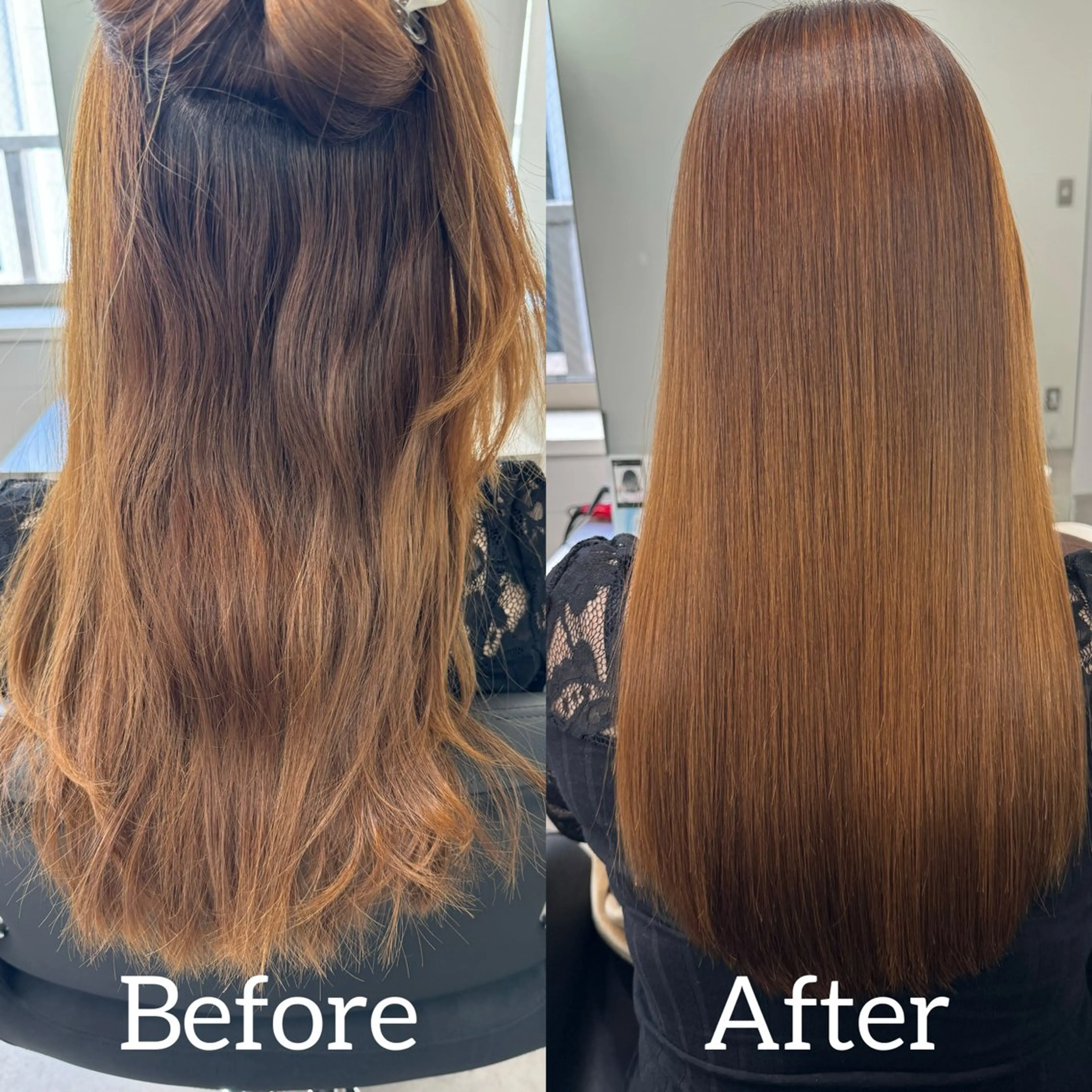 セミロング 縮毛矯正 縮毛矯正 トリートメント 💕韓国レイヤー× 髪質改善　宮内諒のヘアスタイル