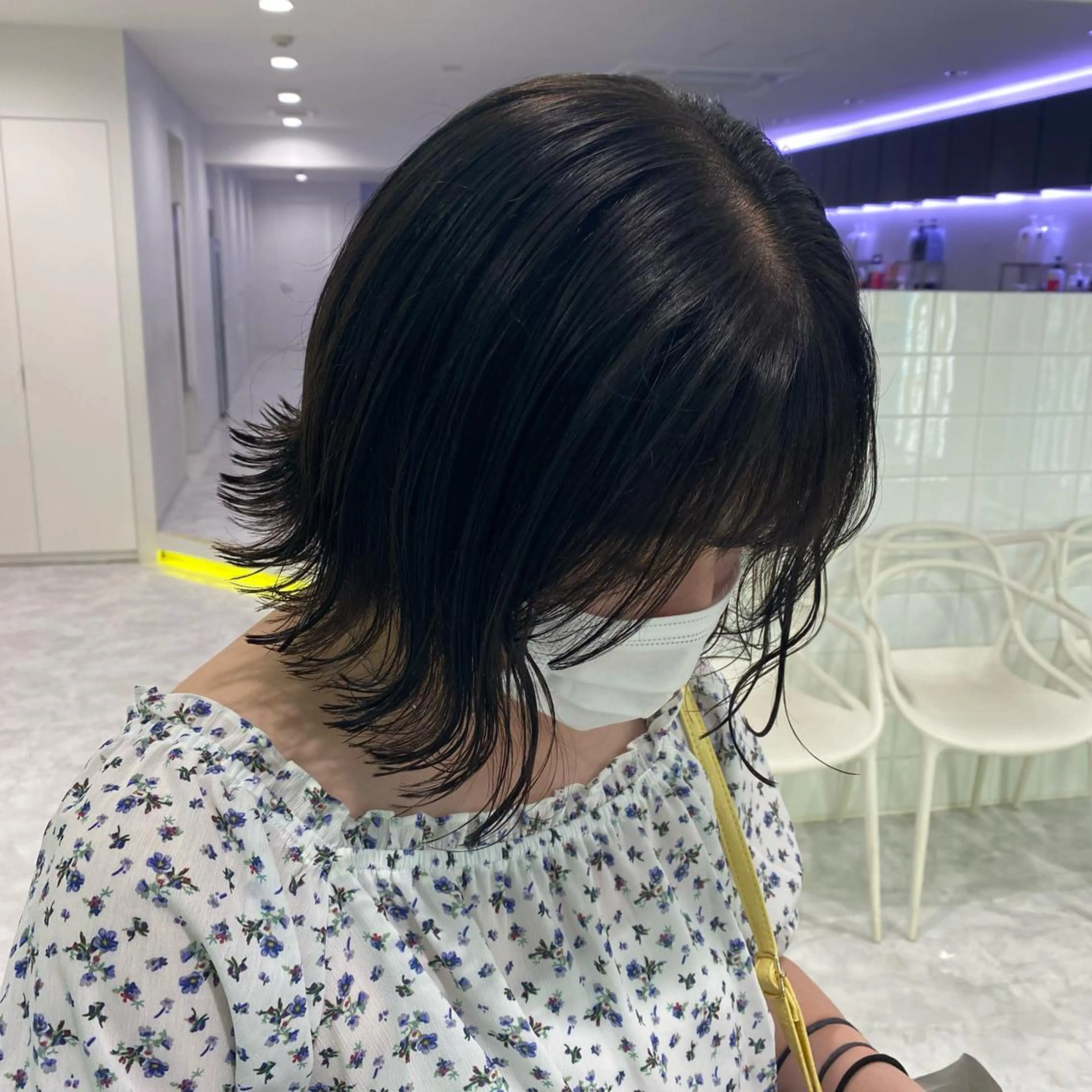 セミロング カラー ヘアアレンジ カット ヘアカラー mai🍑暖色カラー /レイヤー💖のヘアスタイル