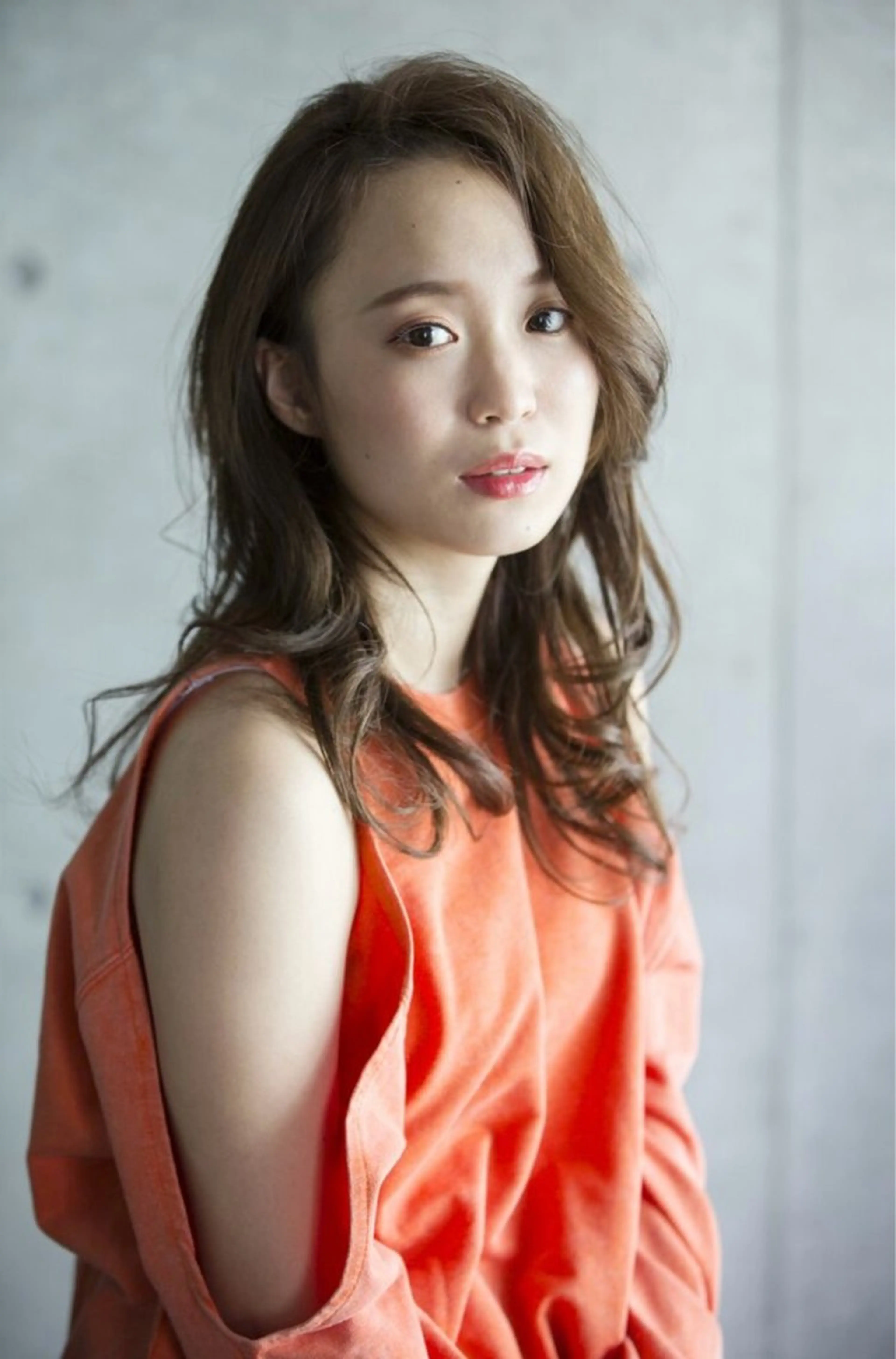 ミディアム カラー パーマ 菅原 大佑のヘアスタイル