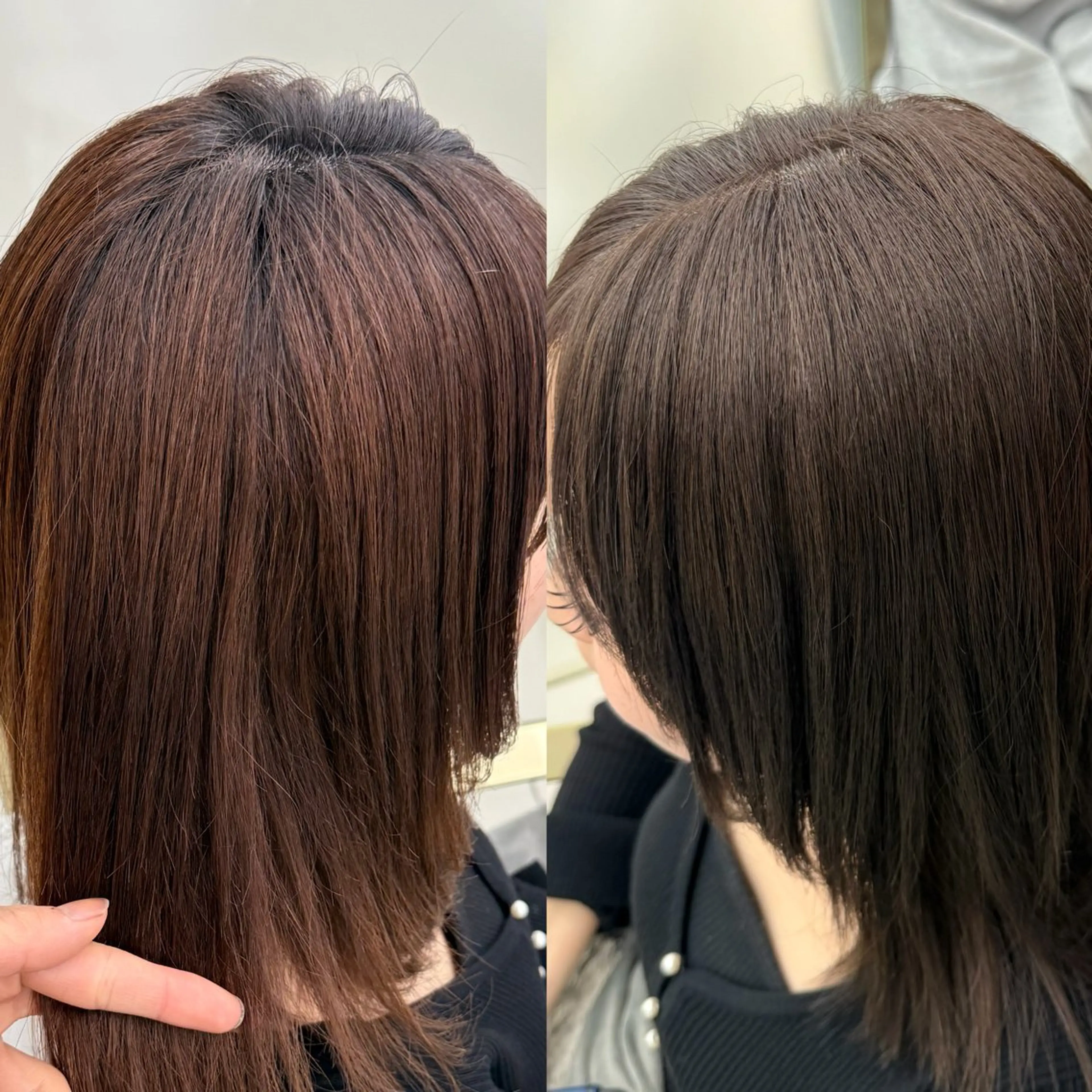 セミロング ヘアカラー 濱田 剛志のヘアスタイル