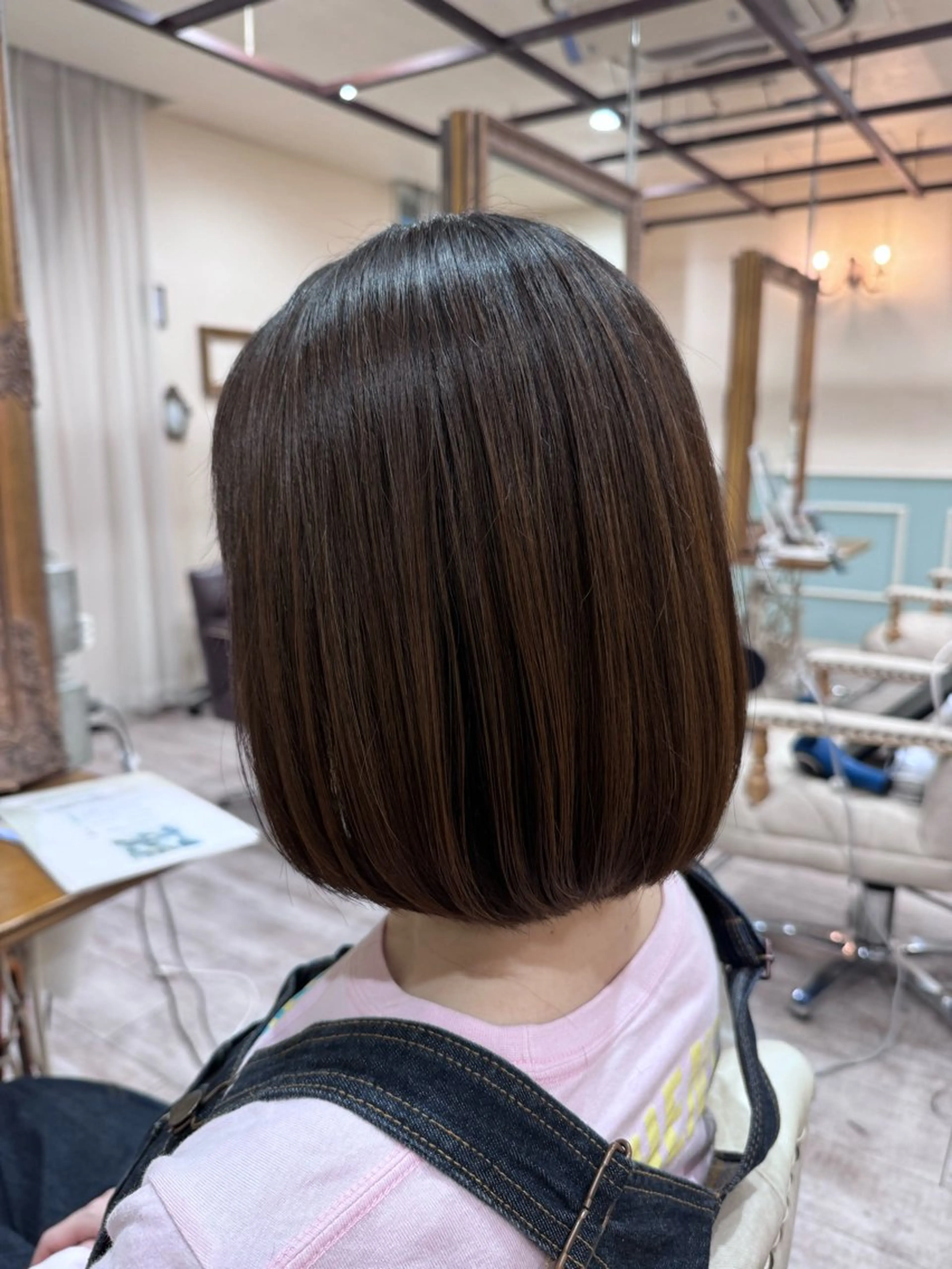 ミディアム カラー ボブ 髪質改善 カット ヘアカラー トリートメント 新越谷noble店長 松本拓也▶◀*.のヘアスタイル