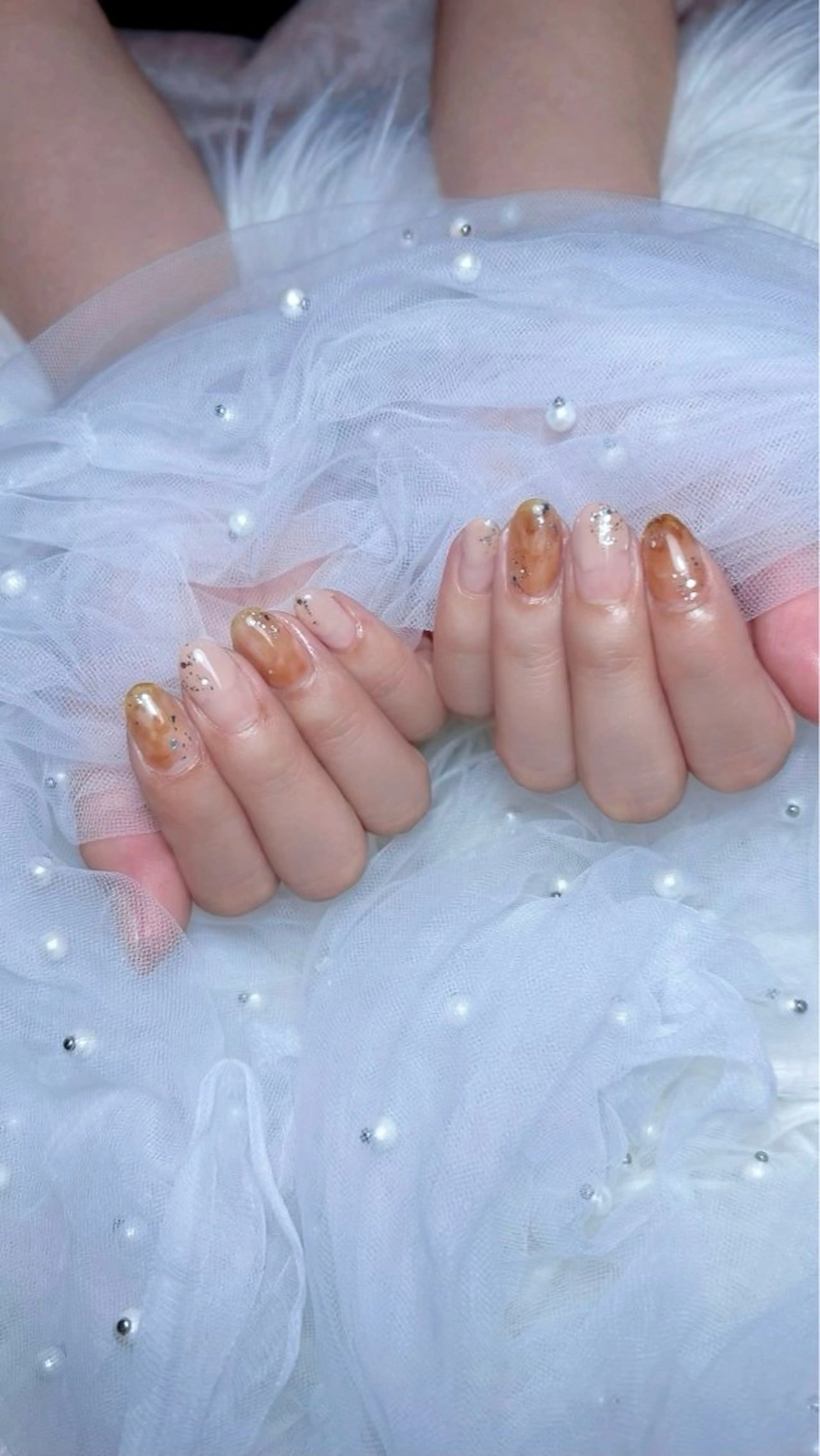 ネイル ニュアンスネイル シンプルネイル 𝑬𝑹𝑰𝑲𝑨 𓂃🎀𓈒𓏸のネイルデザイン