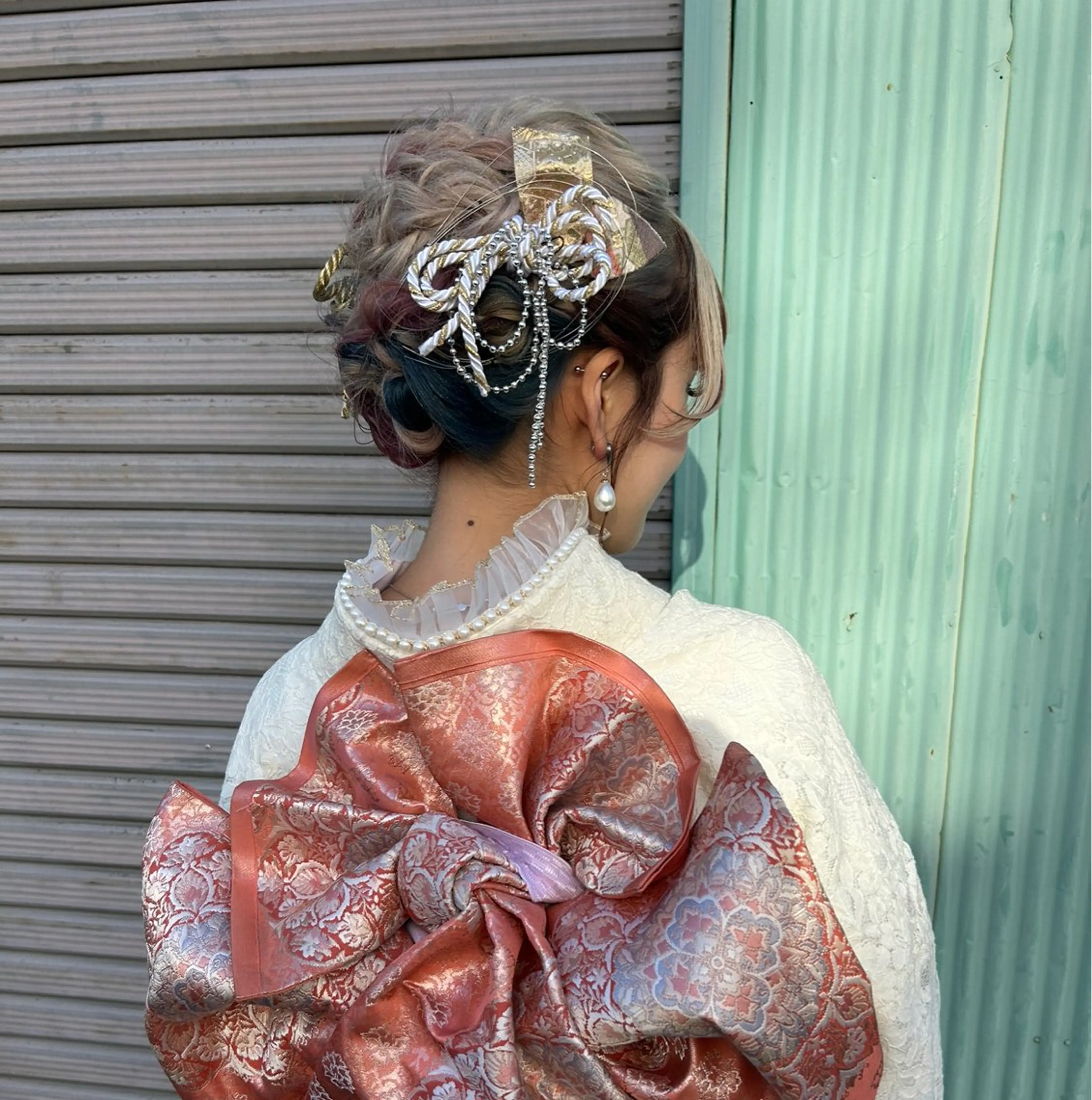 ヘアアレンジ ボブ エクステ 着付け MiRI💜地毛級 エクステ✖似合わせ技のヘアスタイル