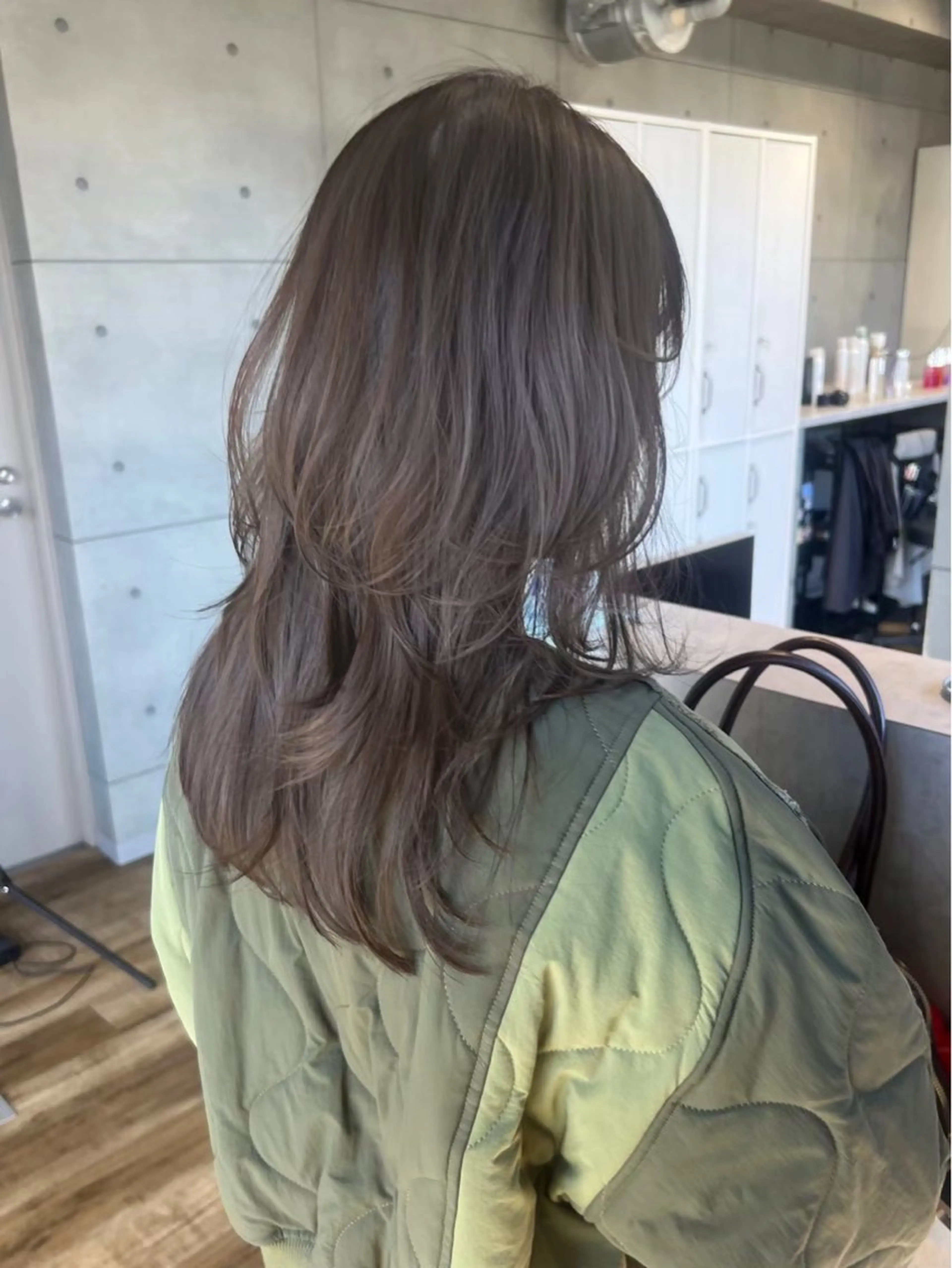 カラー 透明感カラー グレージュ ヘアカラー 🩵透明感・艶カラー 🩵mia下北沢のヘアスタイル
