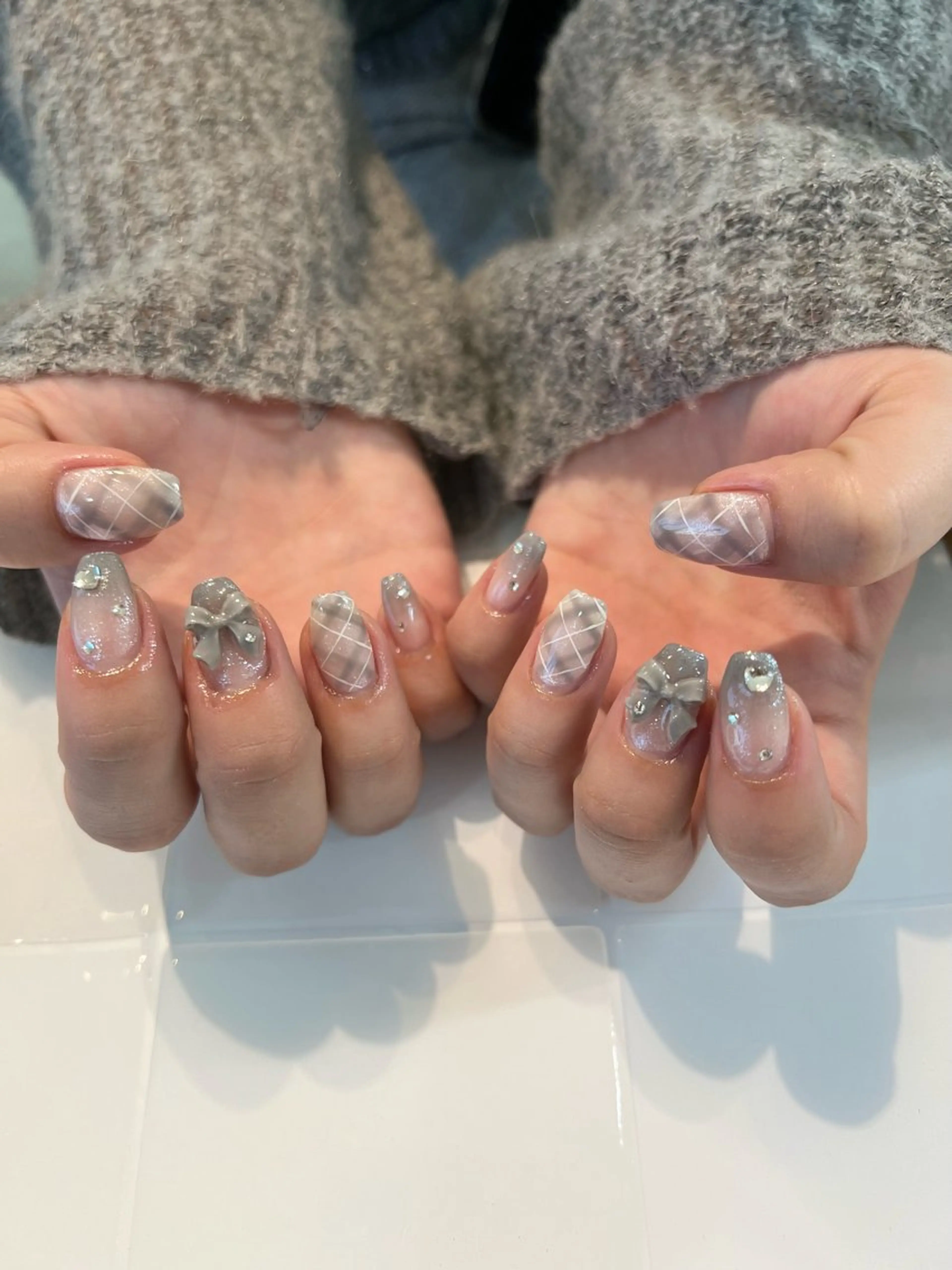 ネイル ハンドネイル sio.nail&eyebrow salon shimokitazawa2号店所属・nailist mana𖤐´-のネイルデザイン
