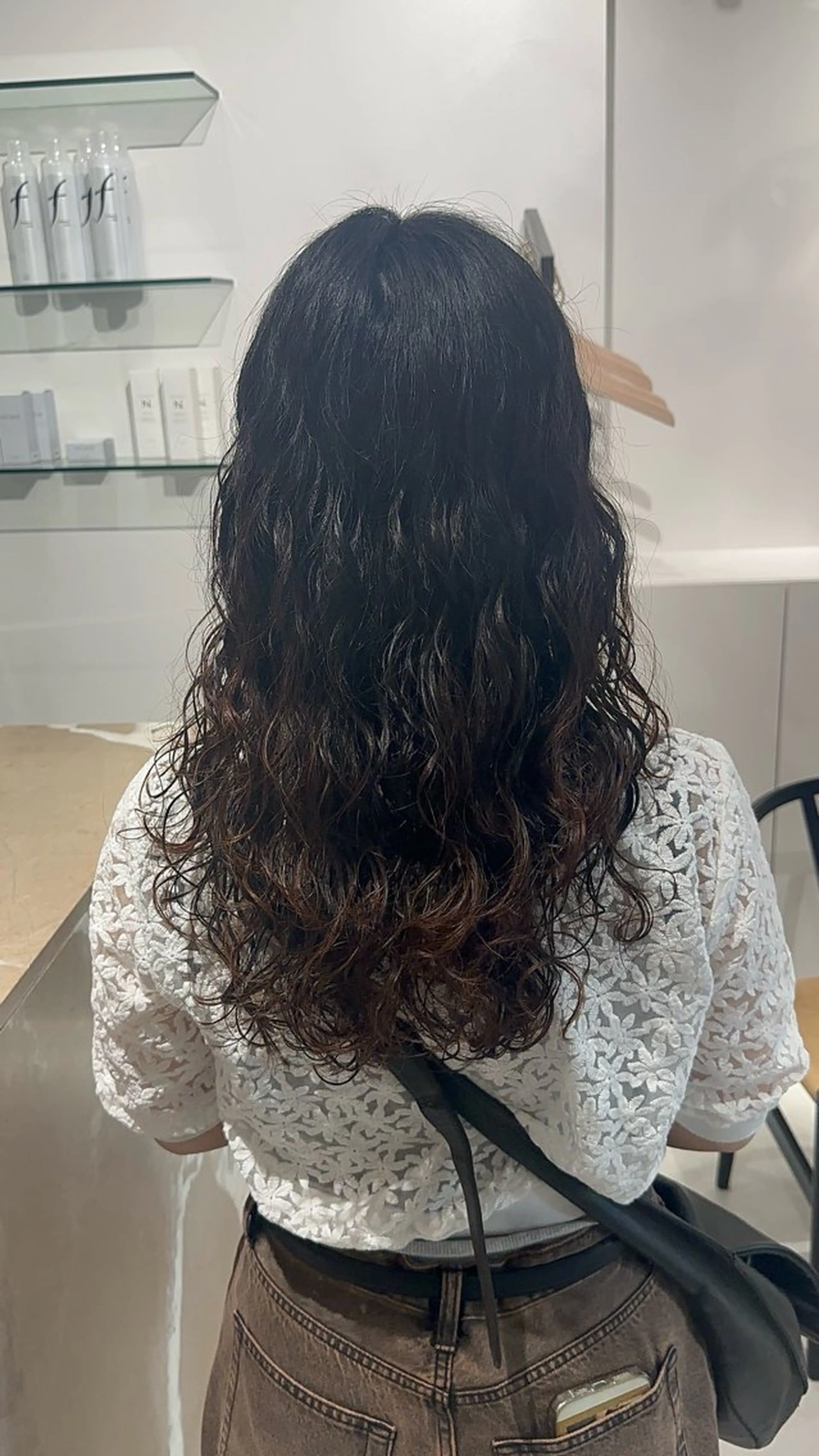ミディアム ミディアムパーマ カット パーマ 小寺 柚初のヘアスタイル