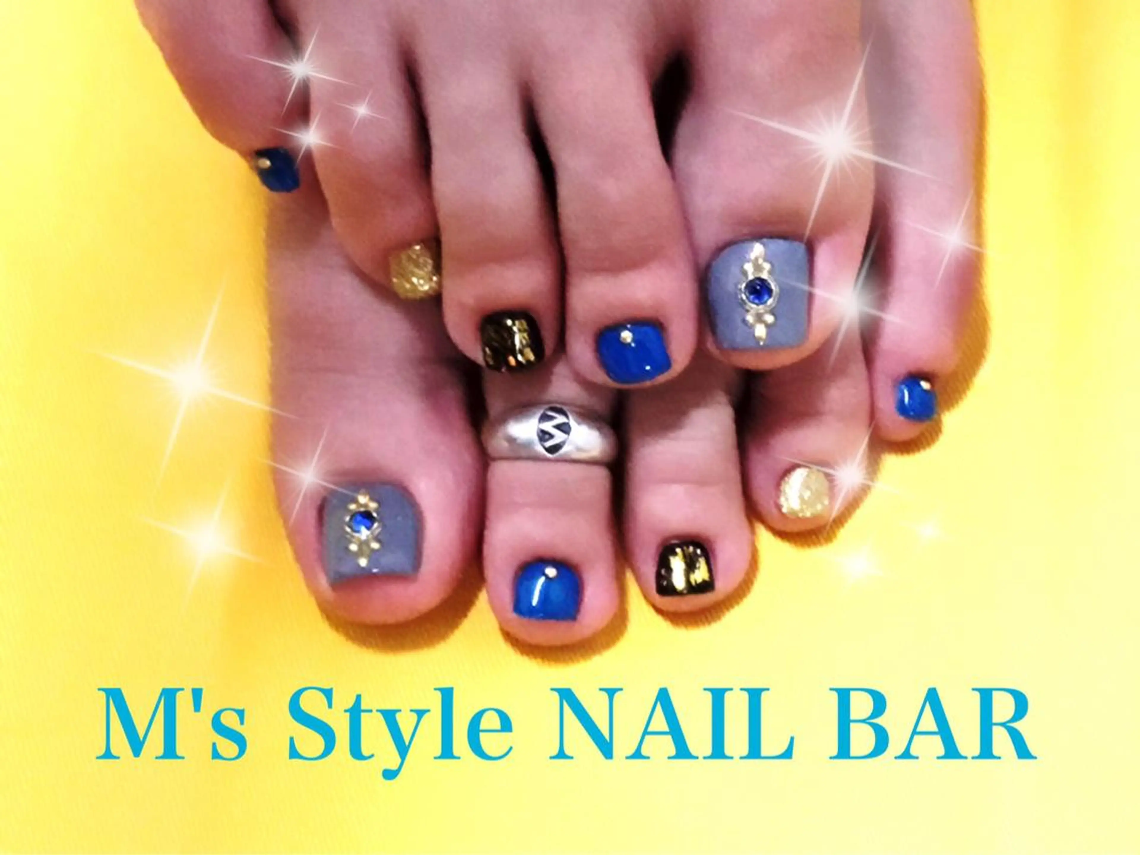 ネイル フットネイル ジェルネイル フットネイル M's Style NAIL BARのネイルデザイン