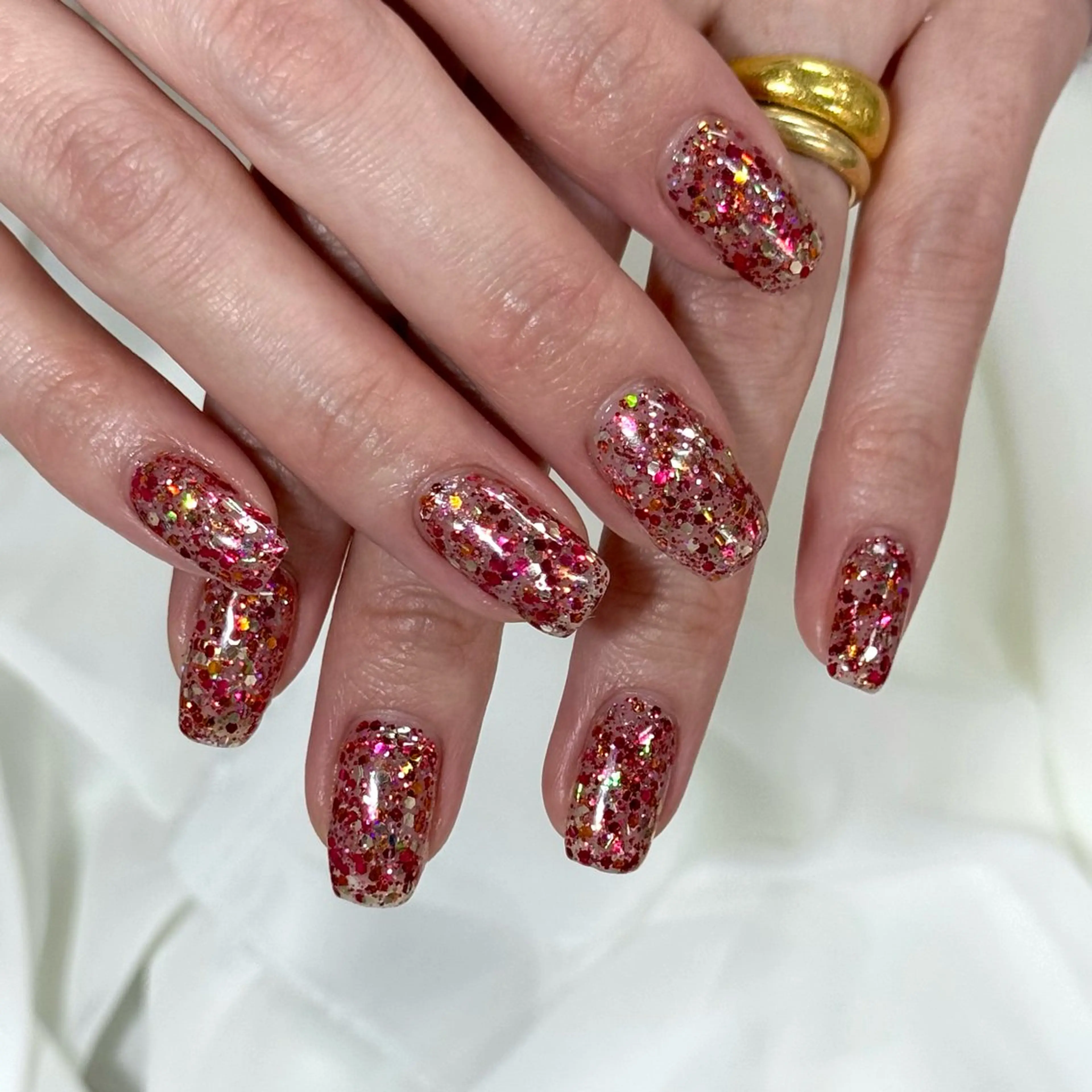 ネイル ラメ(グリッター) ワンカラーネイル ハンドネイル HARUKA ネイリスト福岡/薬院のネイルデザイン