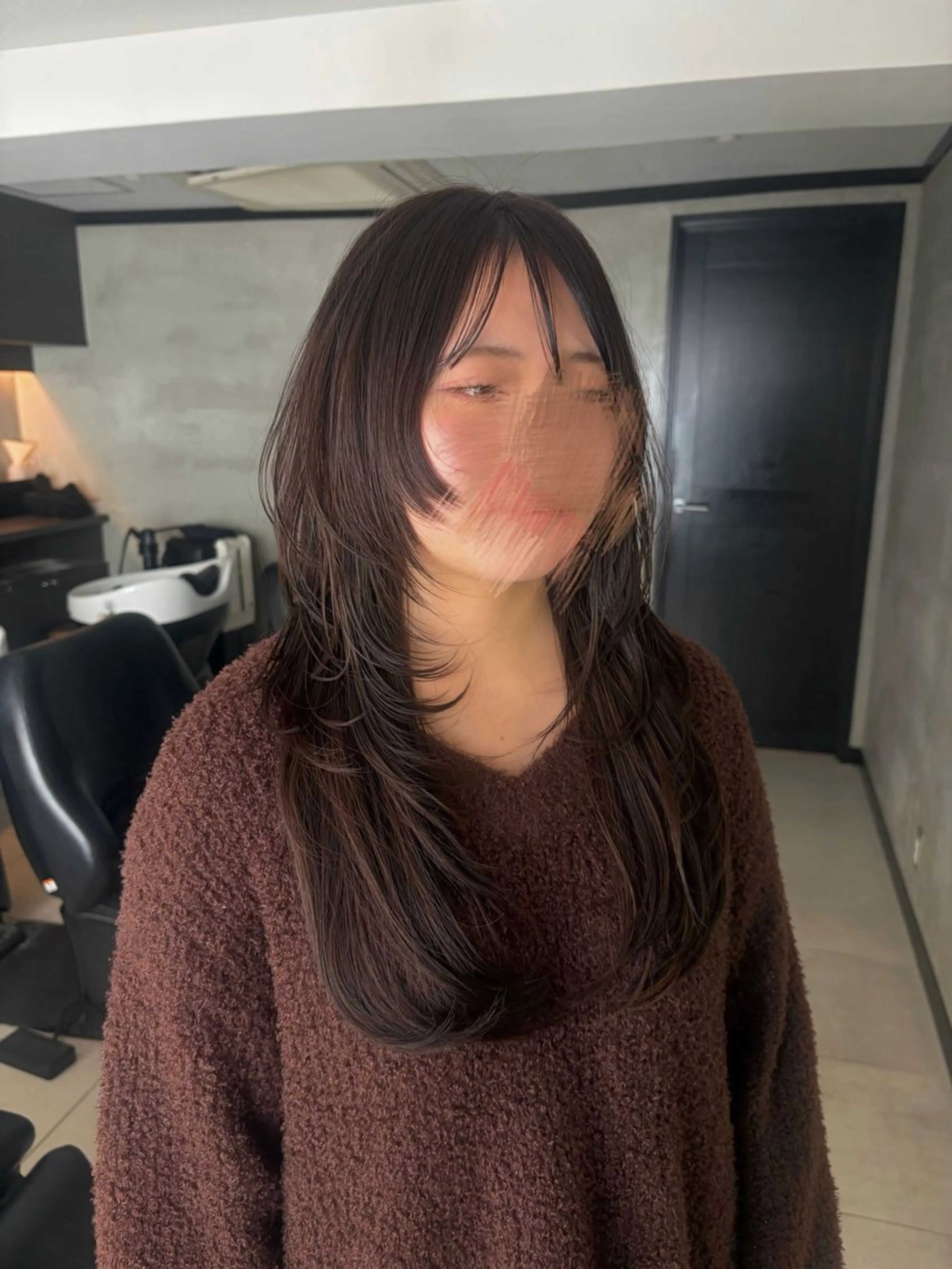 ロング ヘアカラー 中沢 憧子のヘアスタイル