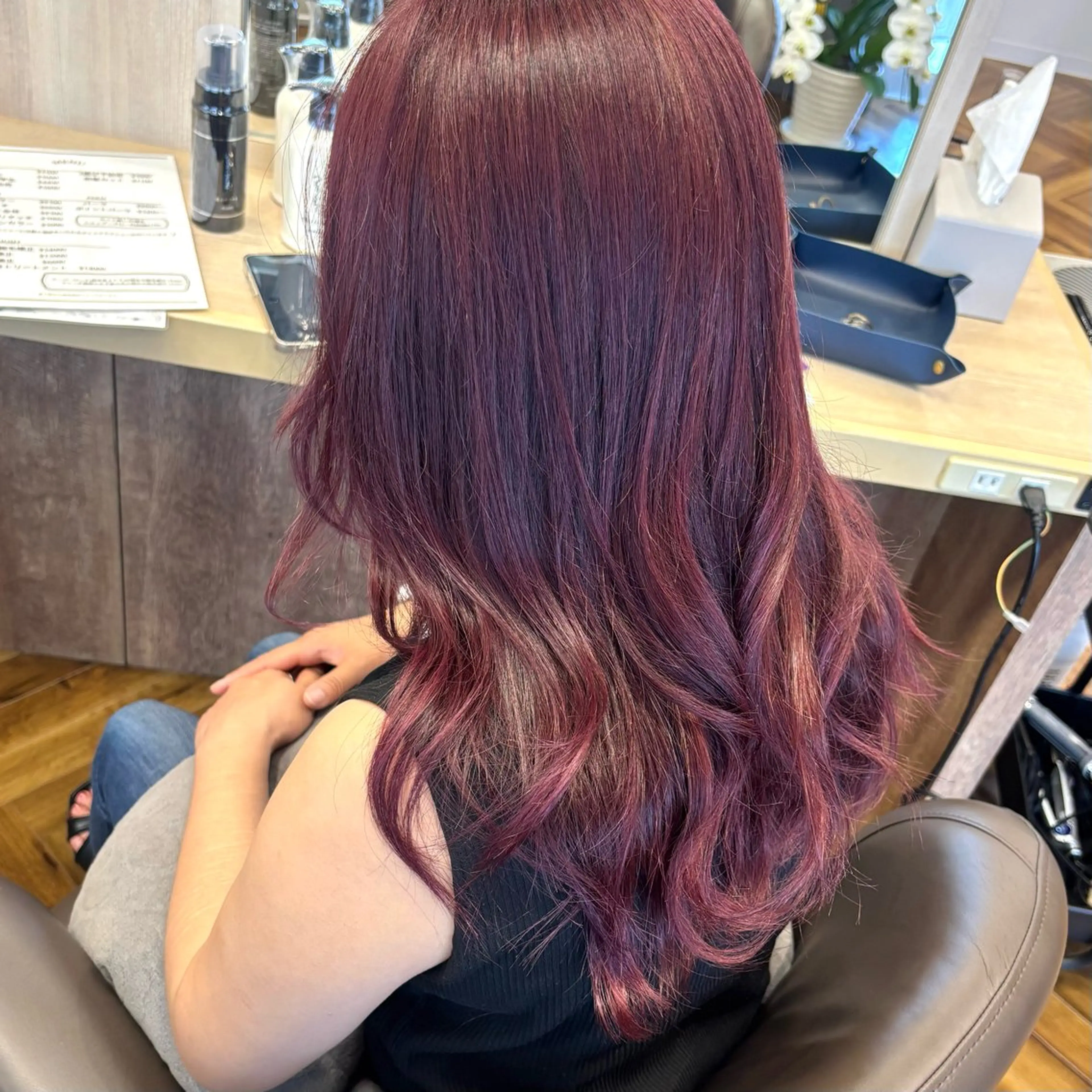ロング カラー 糸 ito hair えりのヘアスタイル