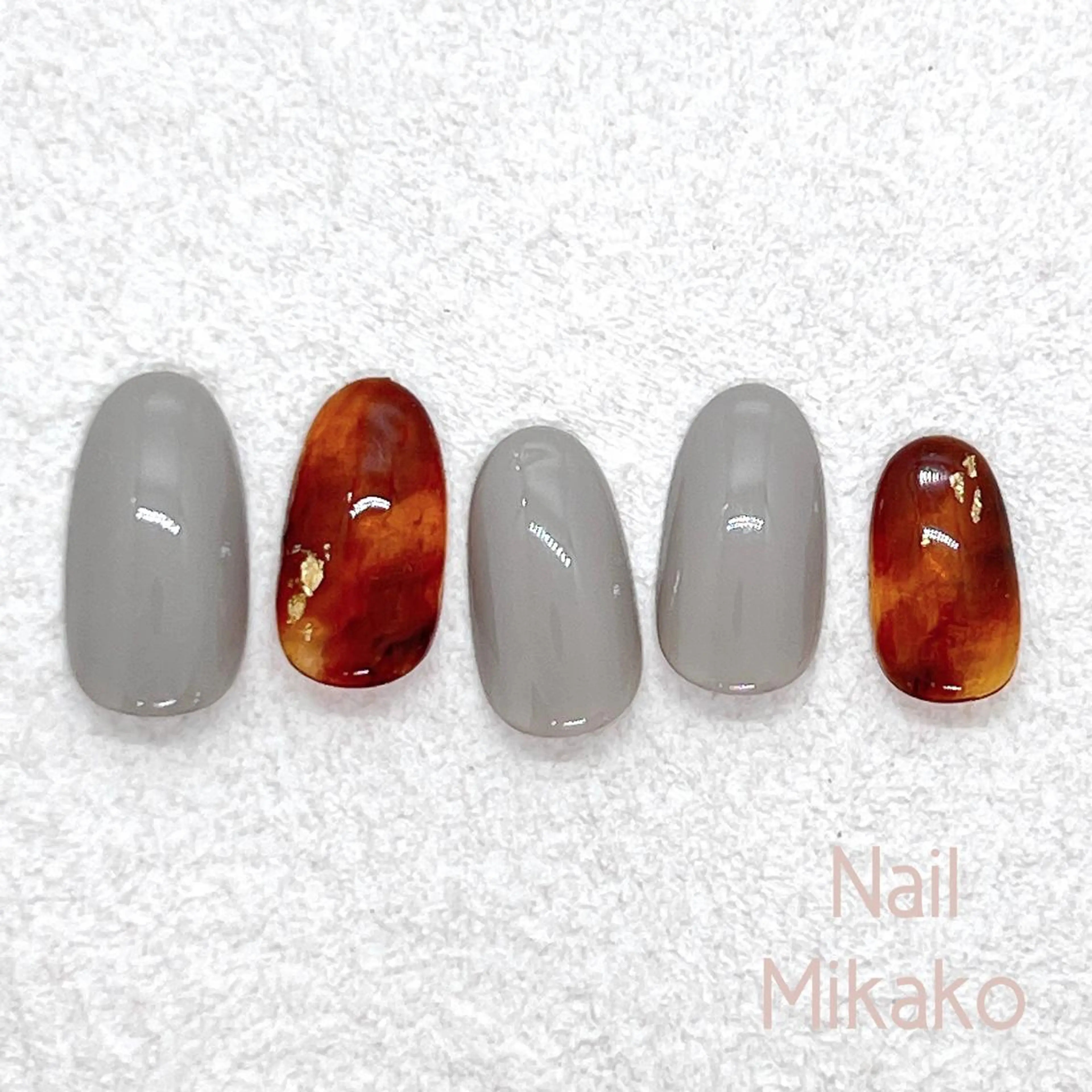 ネイル べっ甲ネイル Nail Mikakoのネイルデザイン