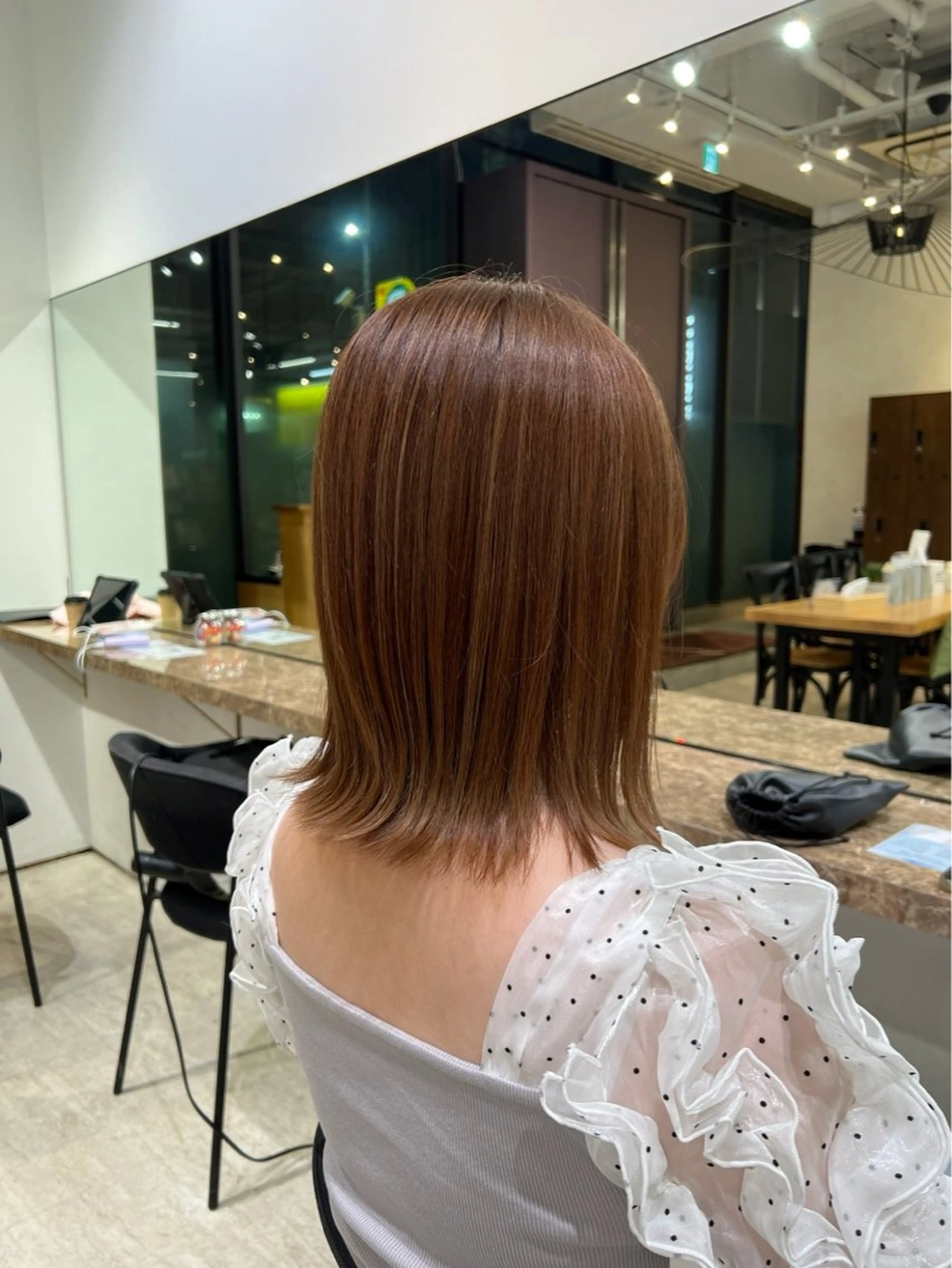 ミディアム カラー ベージュカラー 髪質改善 ✨髪質改善カラー✨/ 渋谷/千秋[ちあき]のヘアスタイル