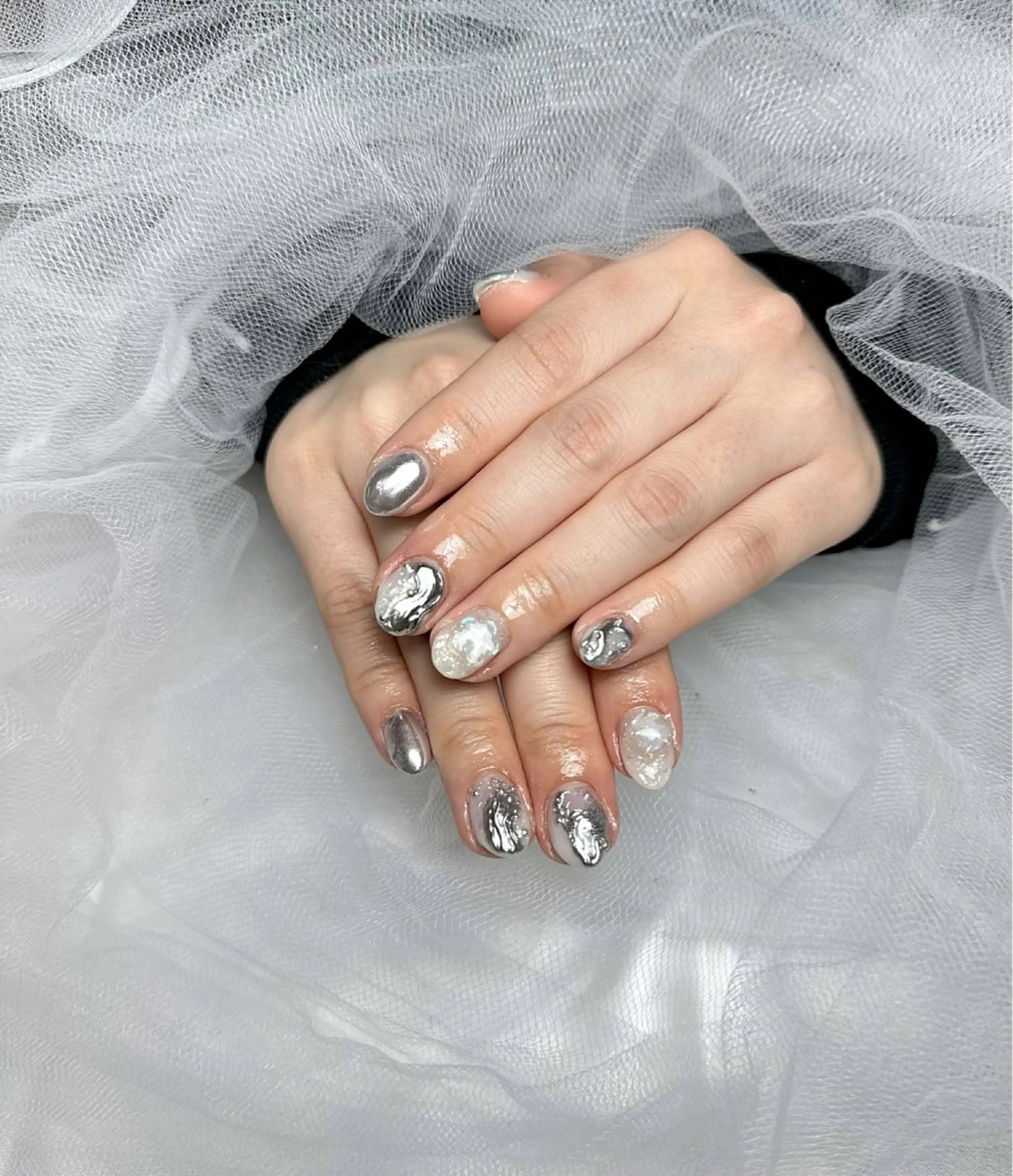 ネイル フラワーネイル 韓国ネイル 持ち込み 春ネイル ワンホンネイル Huyn Nail Shinjyukuのネイルデザイン