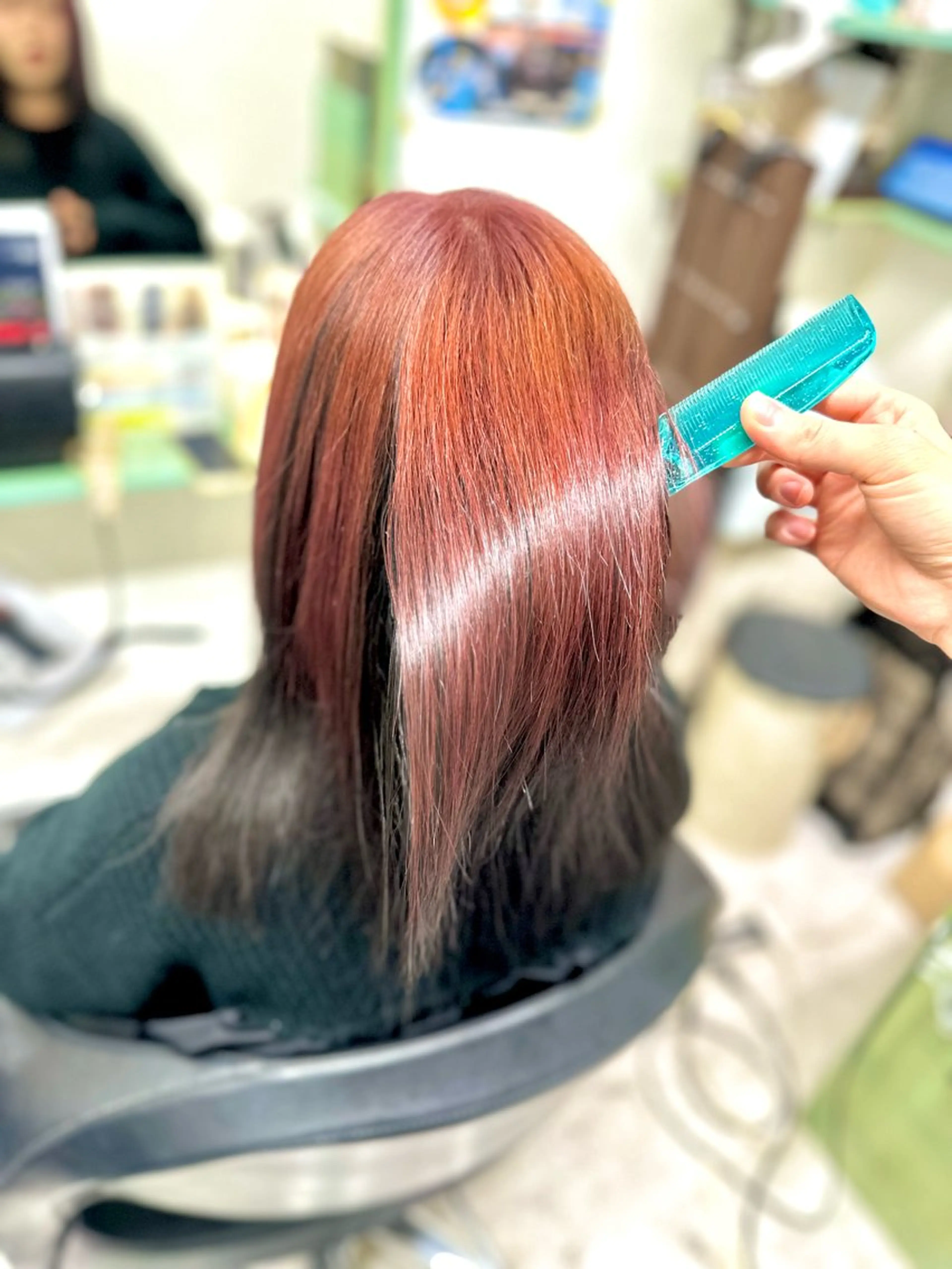 セミロング カラー セミロングパーマ ブリーチ 髪質改善 トリートメント トリートメント 髪質改善✧︎カラー 💎AIM【アイム】のヘアスタイル