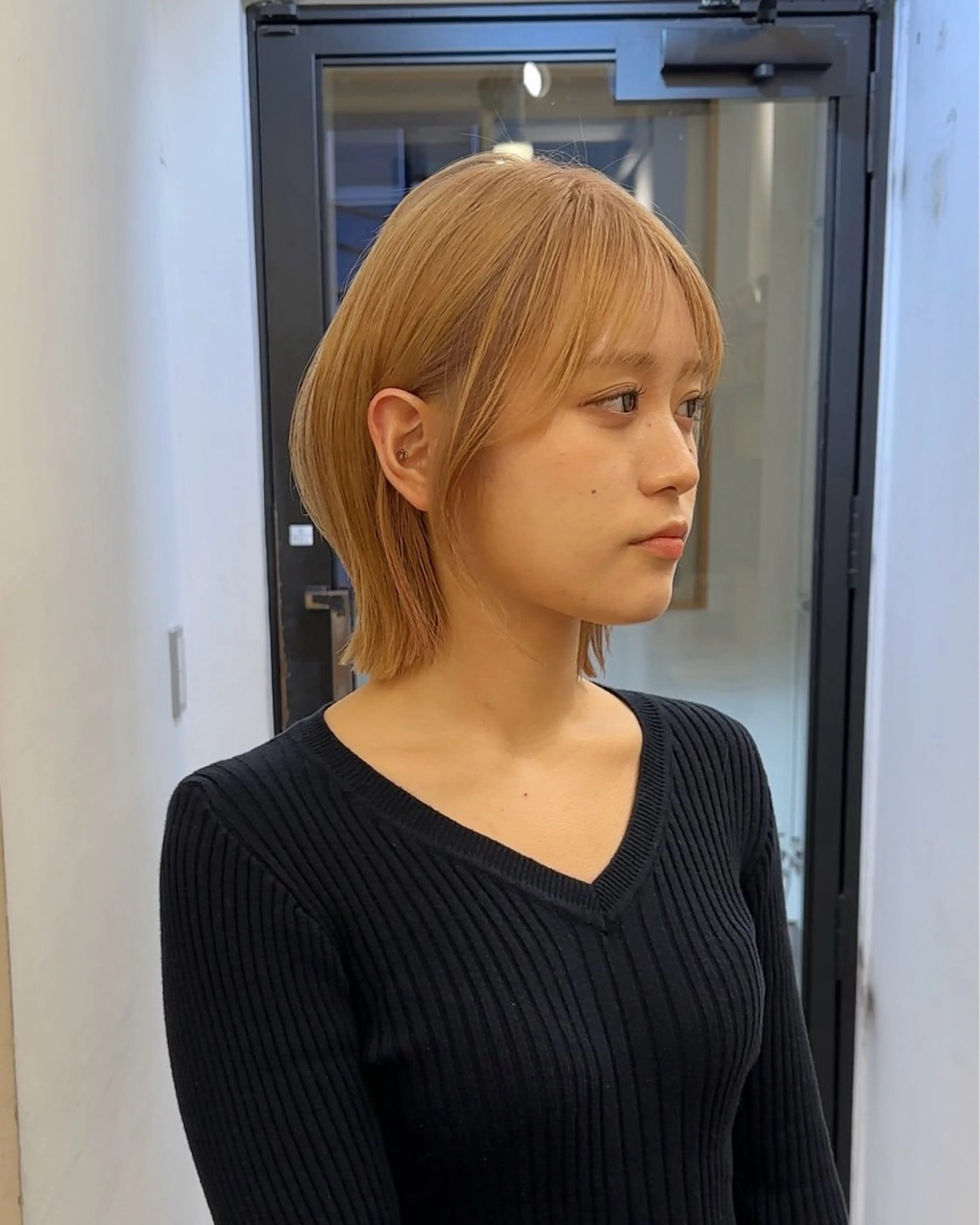 ショート ボブ くびれヘア ボブ/ブリーチ /すずきのヘアスタイル