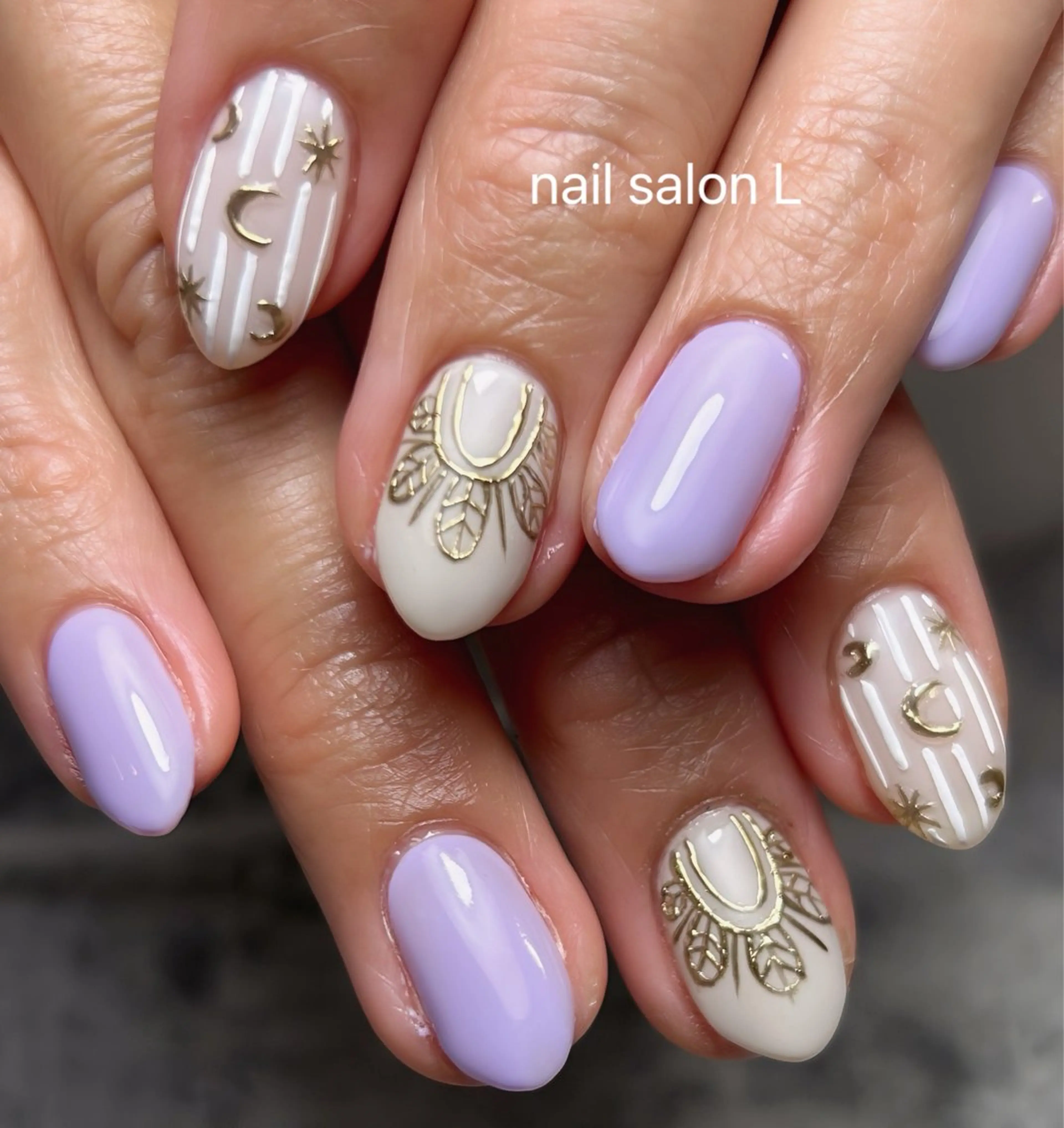 ネイル アートネイル ハンドネイル 吉川市 ネイルサロンLのネイルデザイン