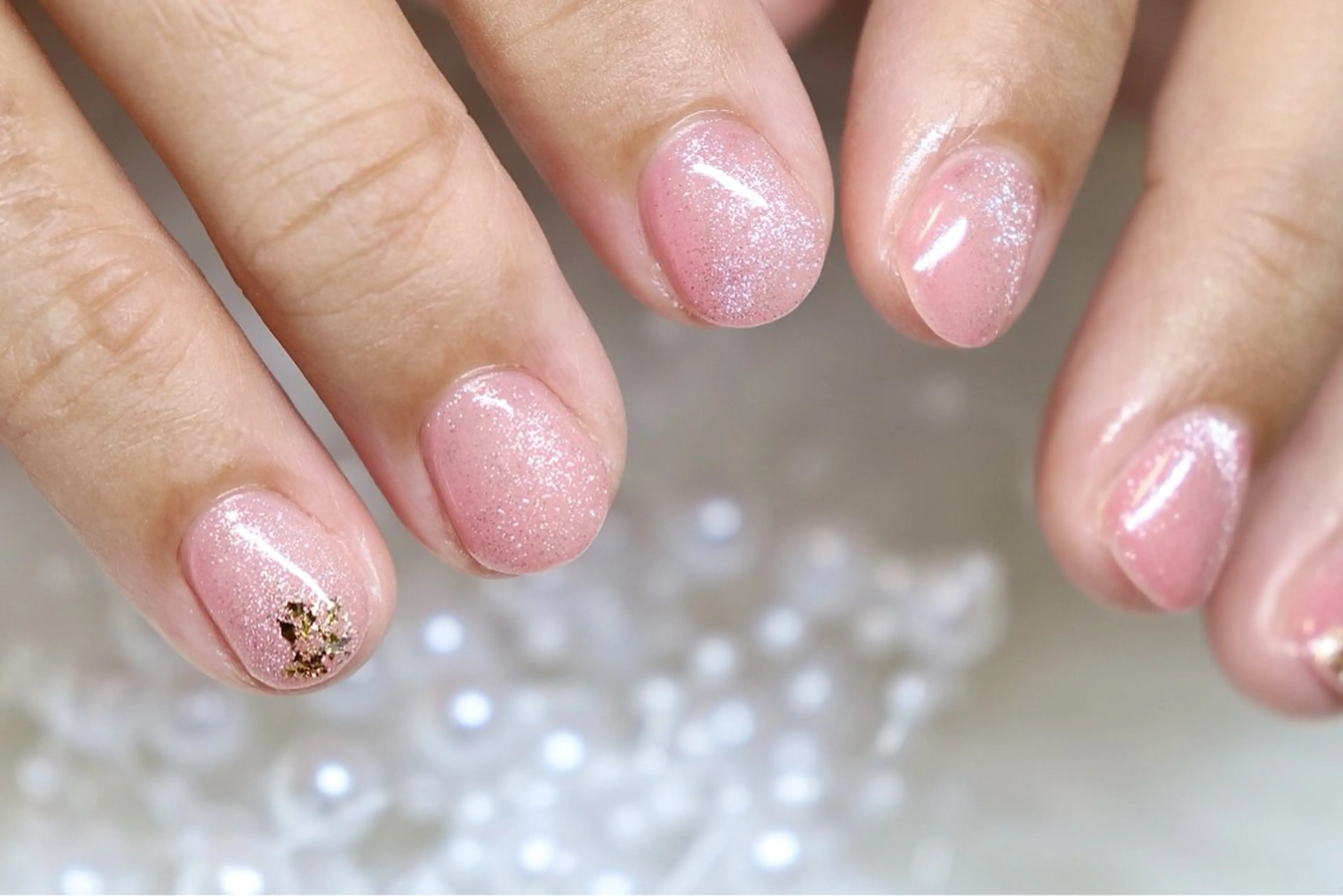 ネイル ラメ(グリッター) マグネットネイル 河内長野/三日市町駅 ネイリスト　りかのネイルデザイン