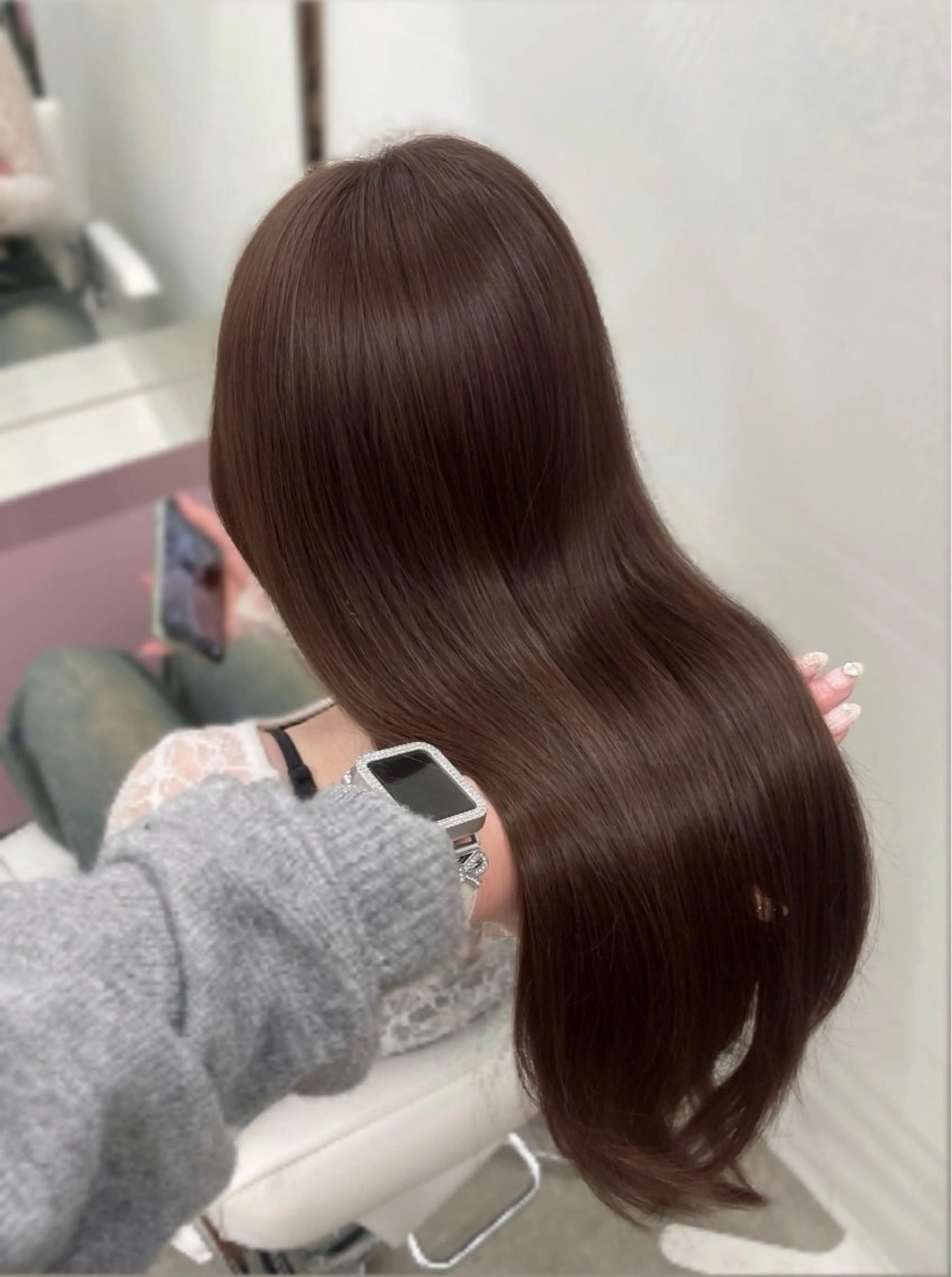 ロング カット ヘアカラー トリートメント 𝑨𝑴𝑰 🎀 モテガーリーヘア🤍のヘアスタイル