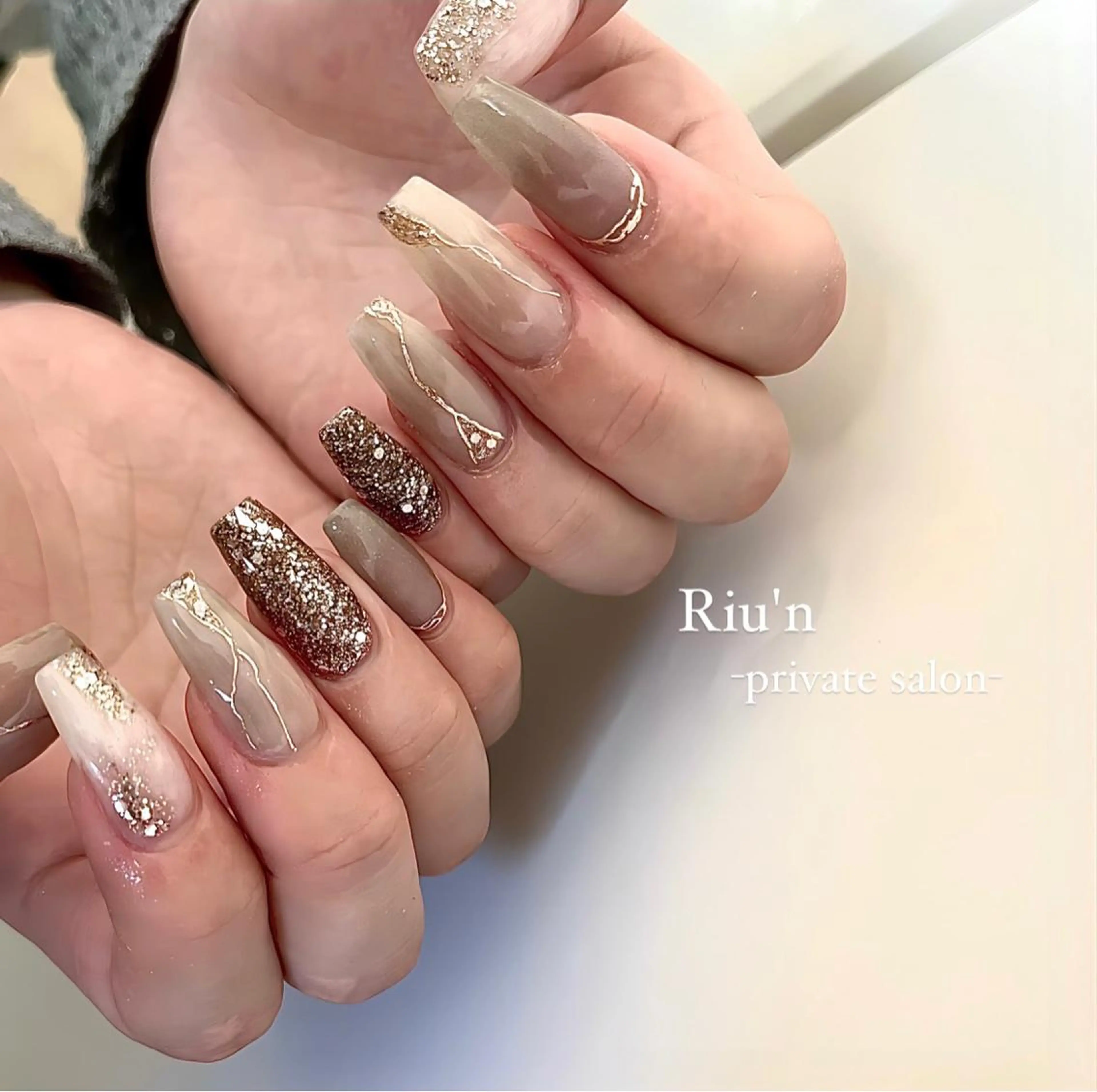 ネイル ニュアンスネイル ハンドネイル Riu*n -private-のネイルデザイン