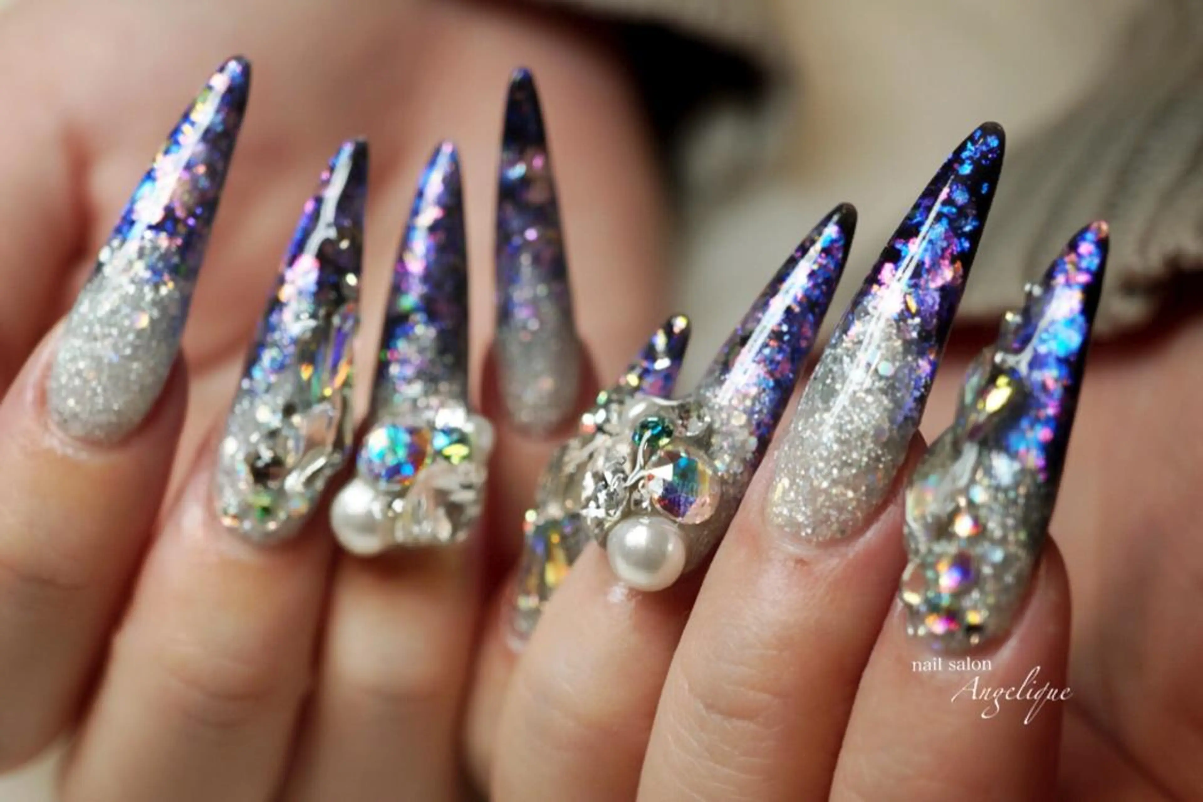 ネイル アートネイル ロングネイル Nail salon Angeliqueのネイルデザイン