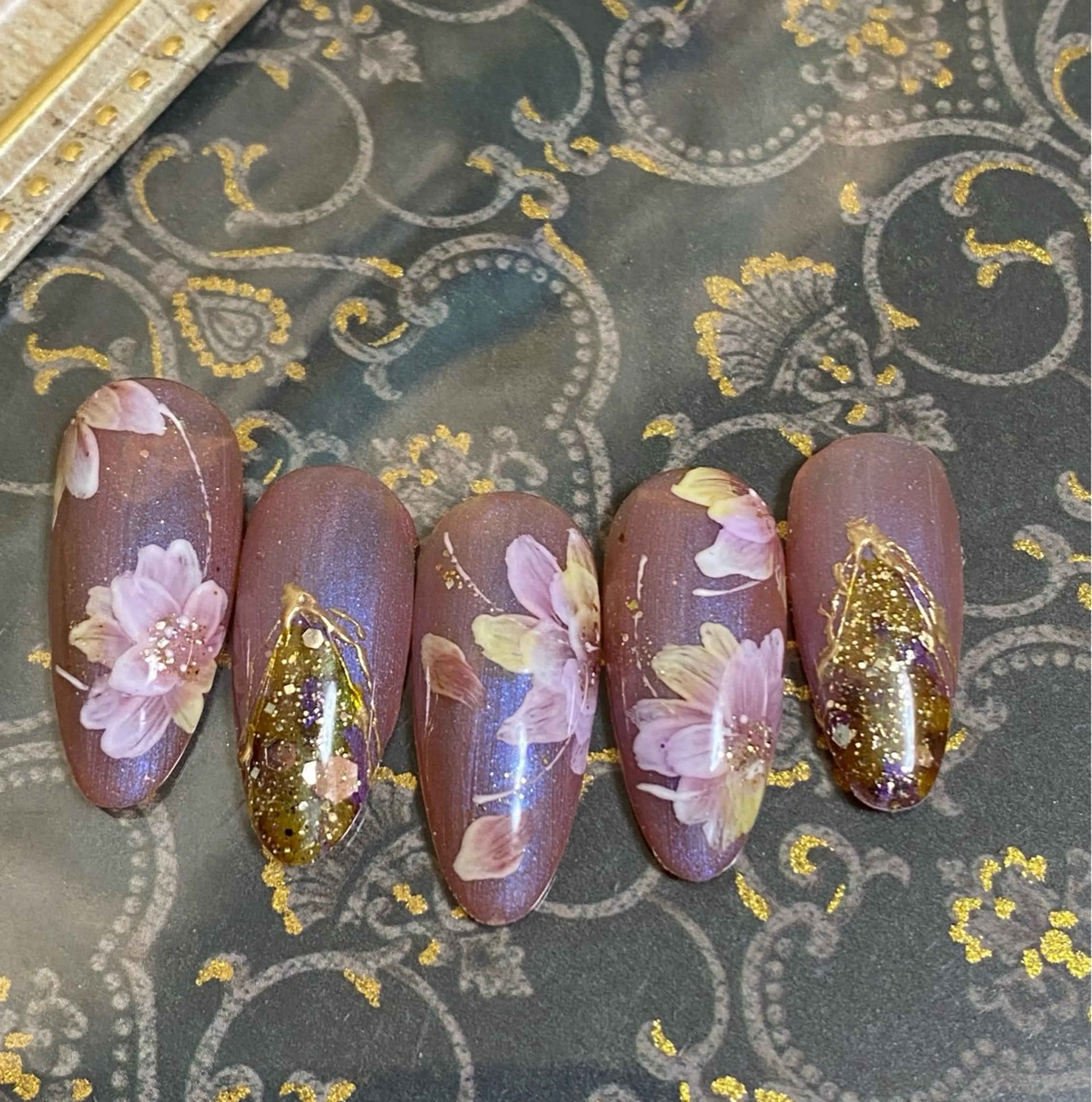 ネイル 桜ネイル 自宅ネイルサロン ♦️nuance♦️のネイルデザイン