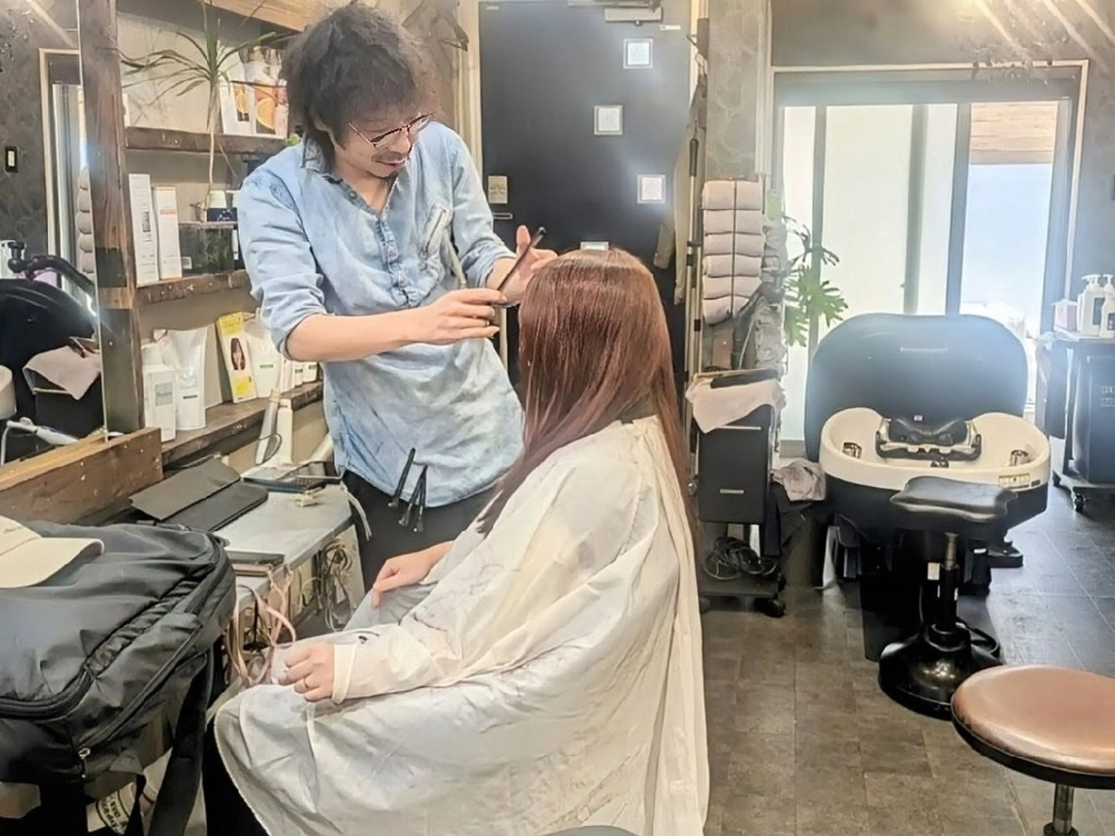 カラー ロング ヘアアレンジ 江坂/宿り木 ヘア・脱毛・エステのエステ・リラクイメージ