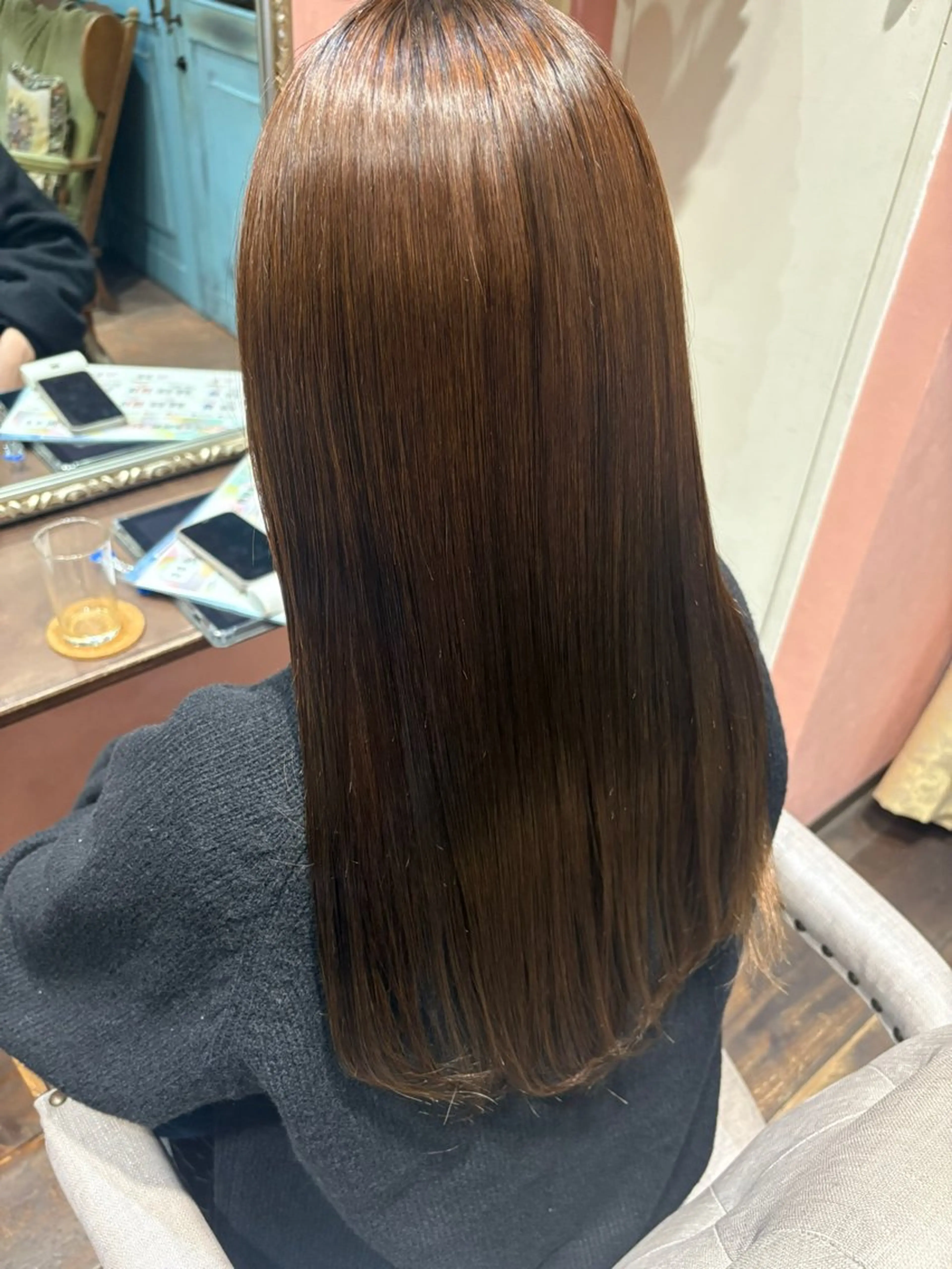 パーマ カット 縮毛矯正 トリートメント なぎさ 🎀  / 透明感カラー/心斎橋のヘアスタイル