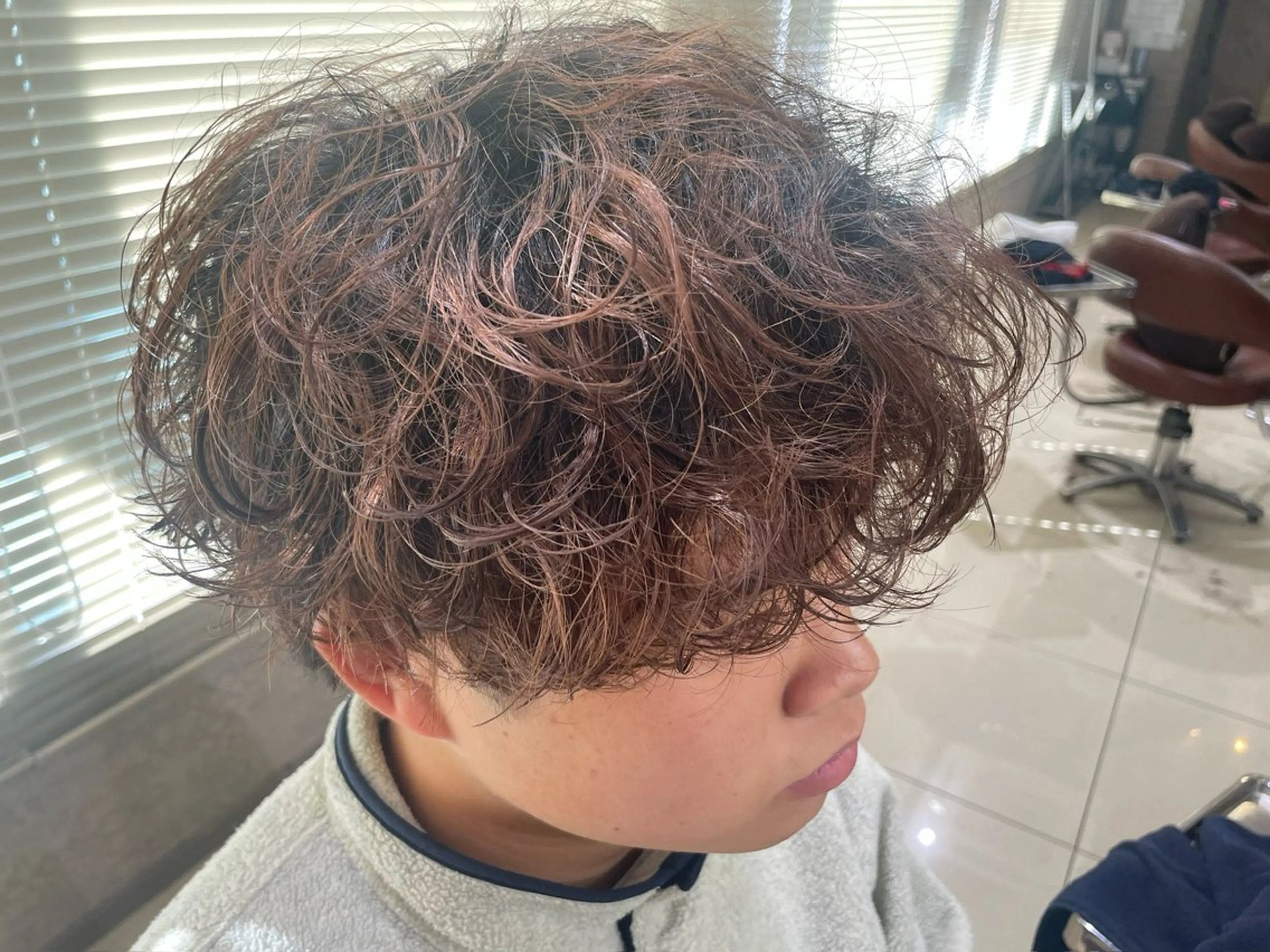 パーマ カット パーマ フェザーパーマ/ ダブルカラー/藤田のヘアスタイル