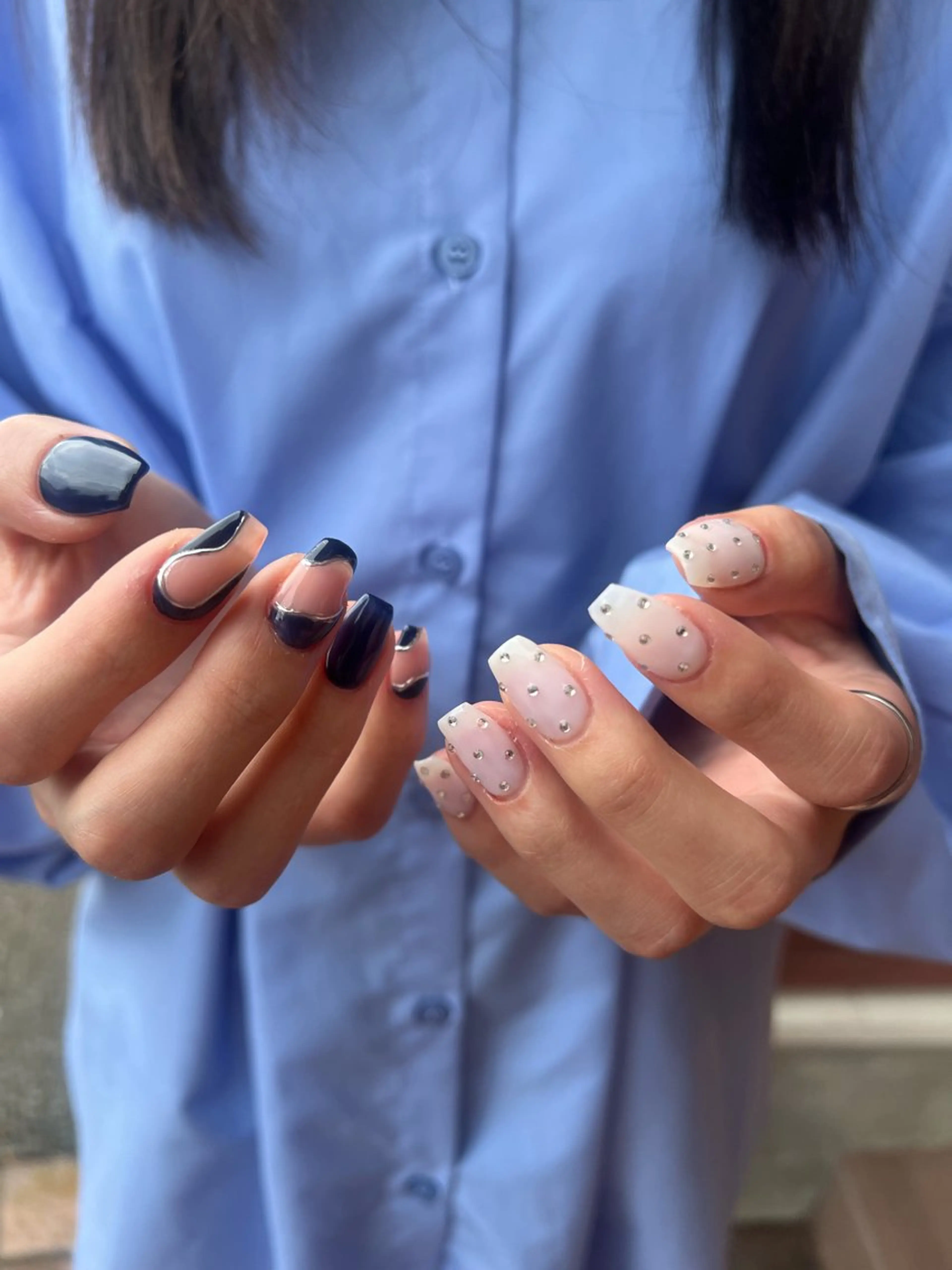 ネイル シンプルネイル ハンドネイル フットネイル butter flowerのネイルデザイン