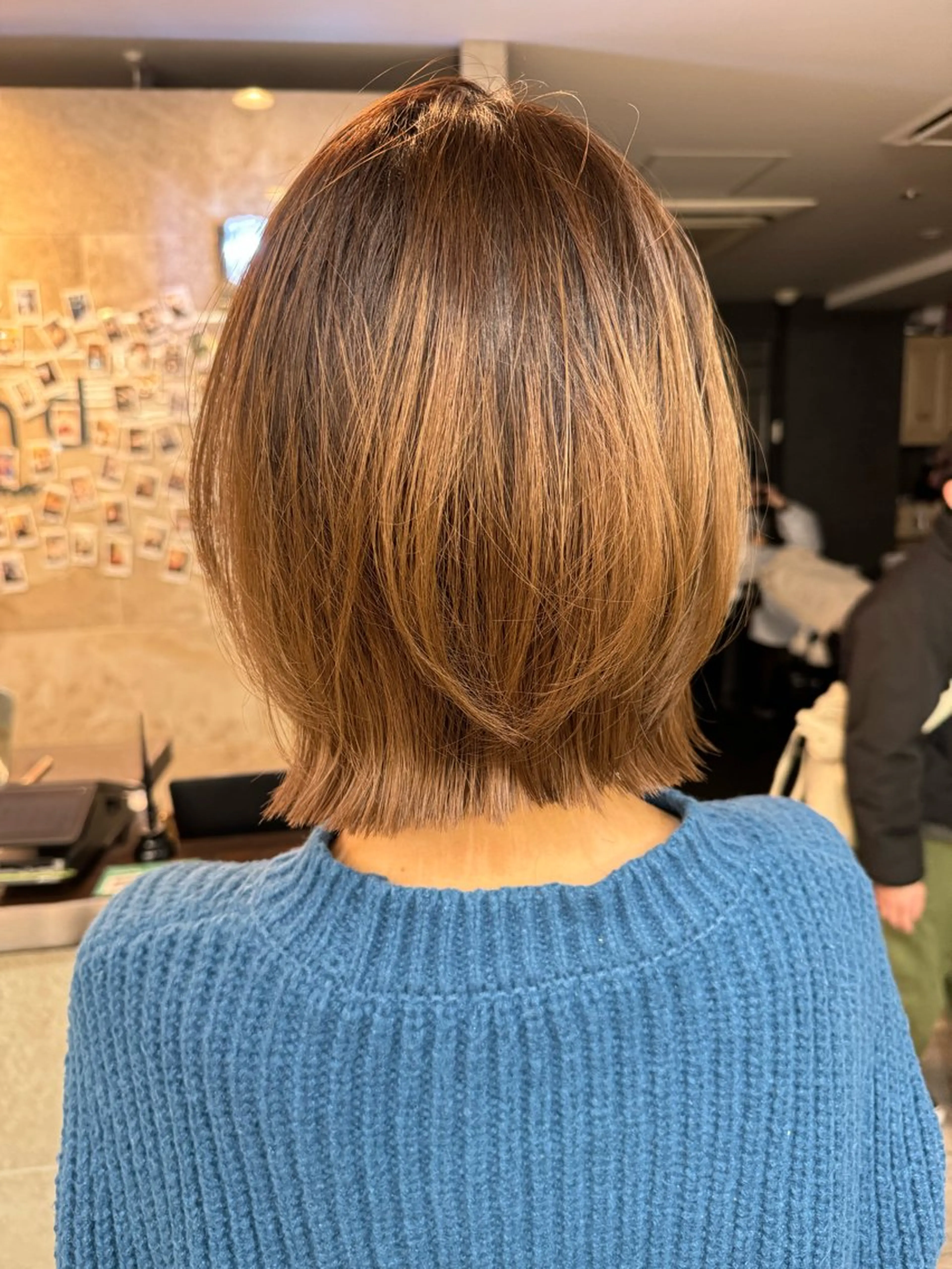 ショート カラー ボブレイヤー ボブ レイヤーカット レイヤー職人 横浜/似合わせ/秋山のヘアスタイル