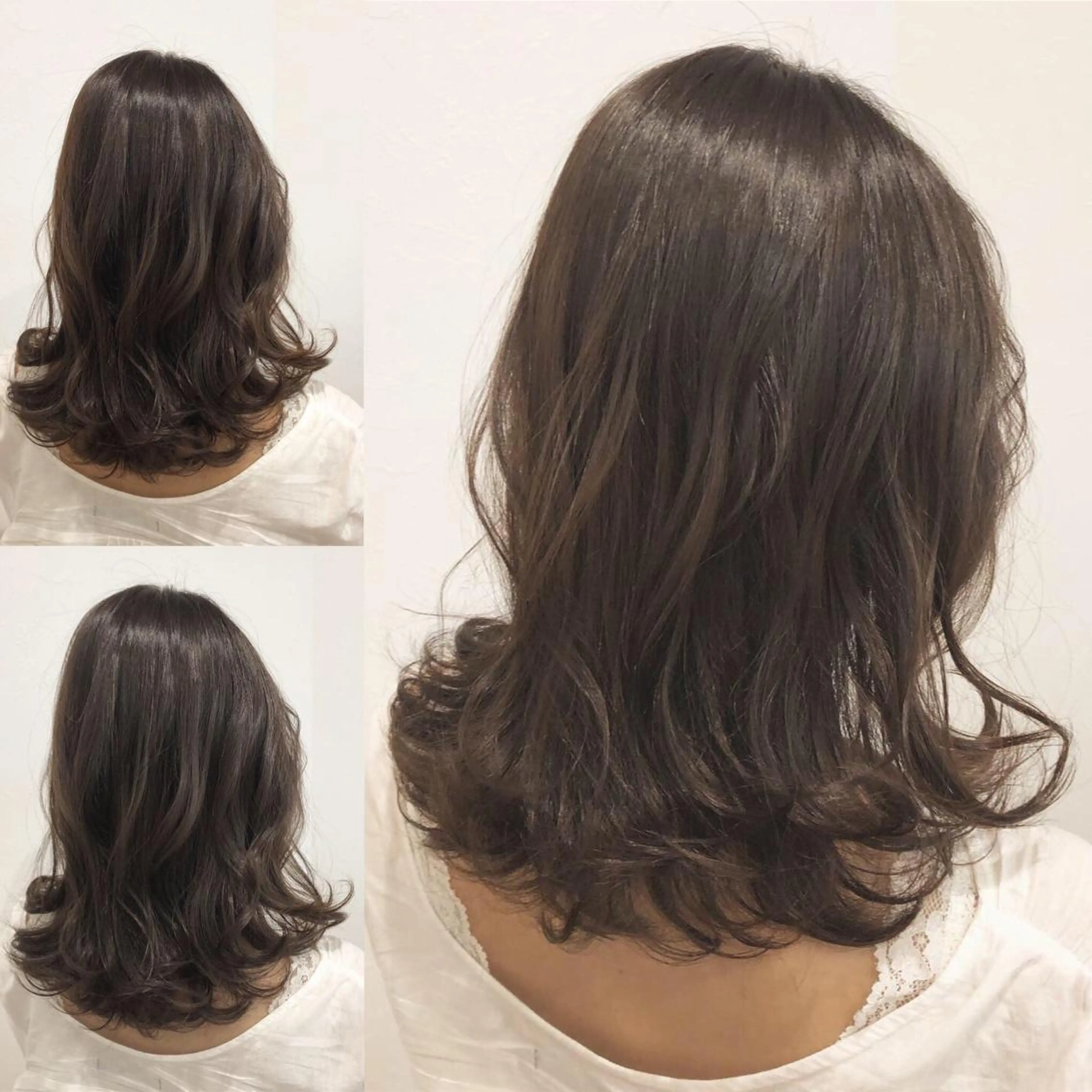 セミロング カラー パーマ ヘアアレンジ メンズ キッズ ネイル マツエク・マツパ 切りっぱなしボブ メンズバレイヤージュ メンズブリーチ メンズハイライト メンズインナーカラー MEGUMI megumiのヘアスタイル