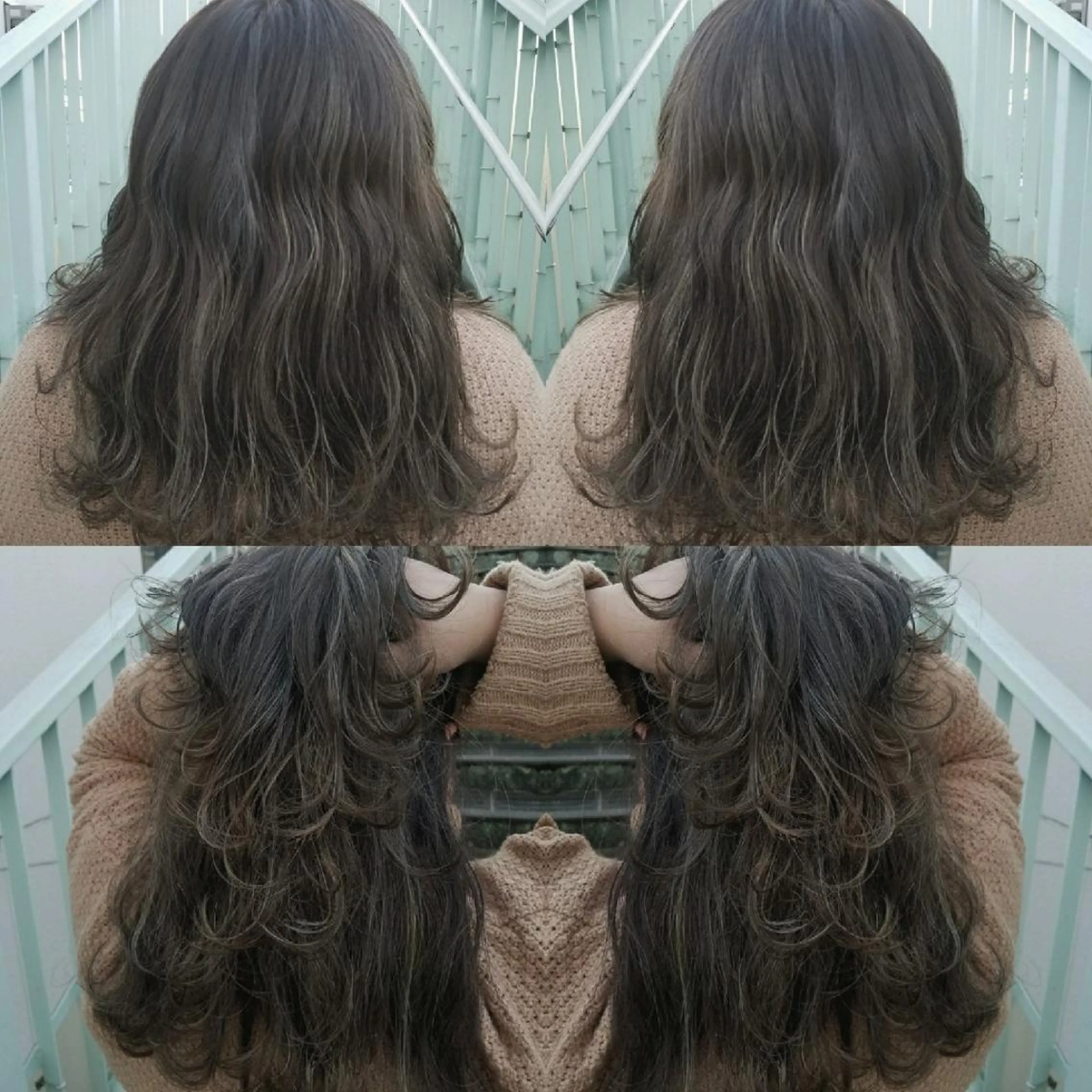 ミディアム 今中 小百合のヘアスタイル