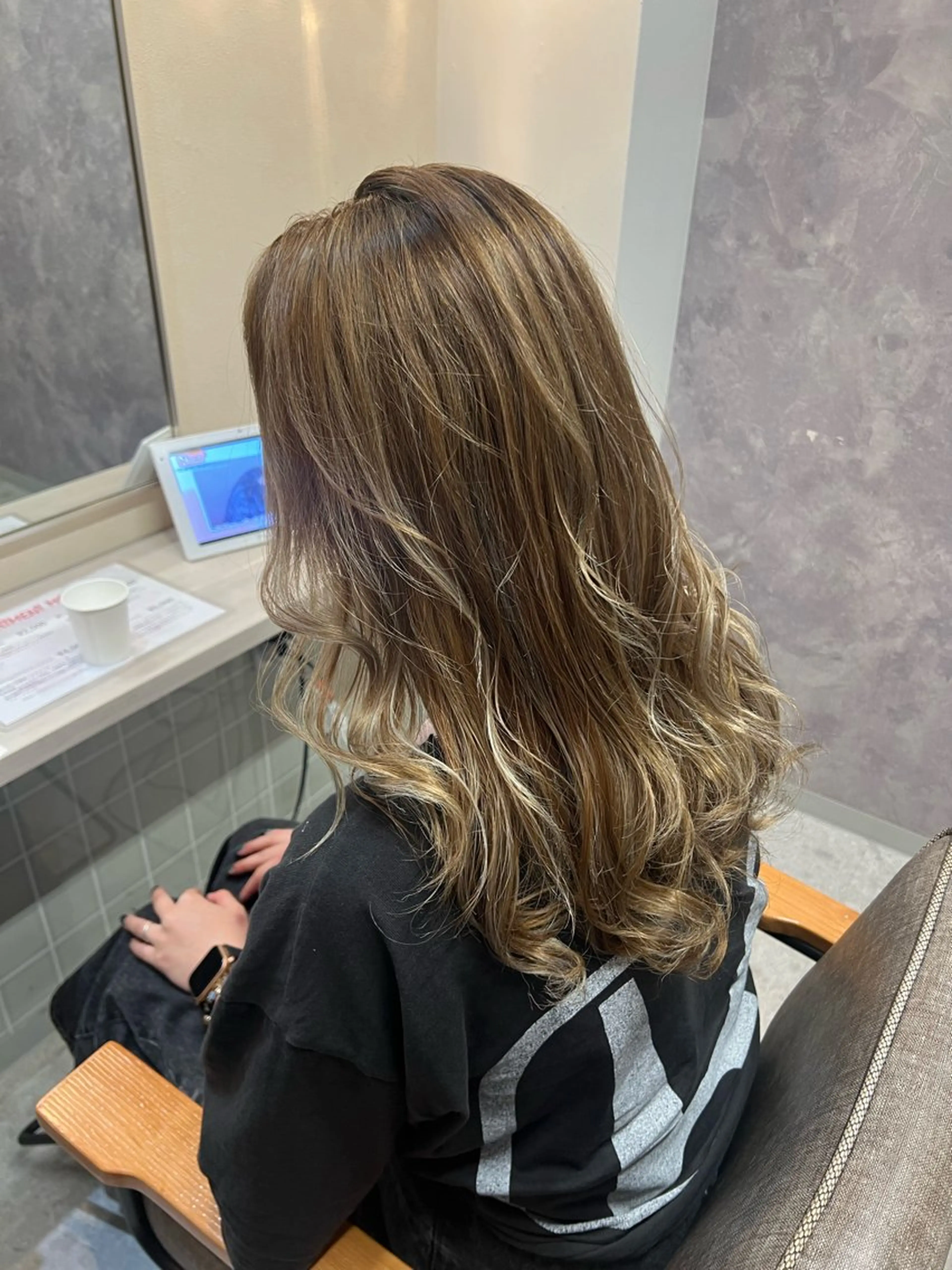 セミロング カラー カット ヘアカラー トリートメント 大人デザイン 🍃MORIKA🍃のヘアスタイル