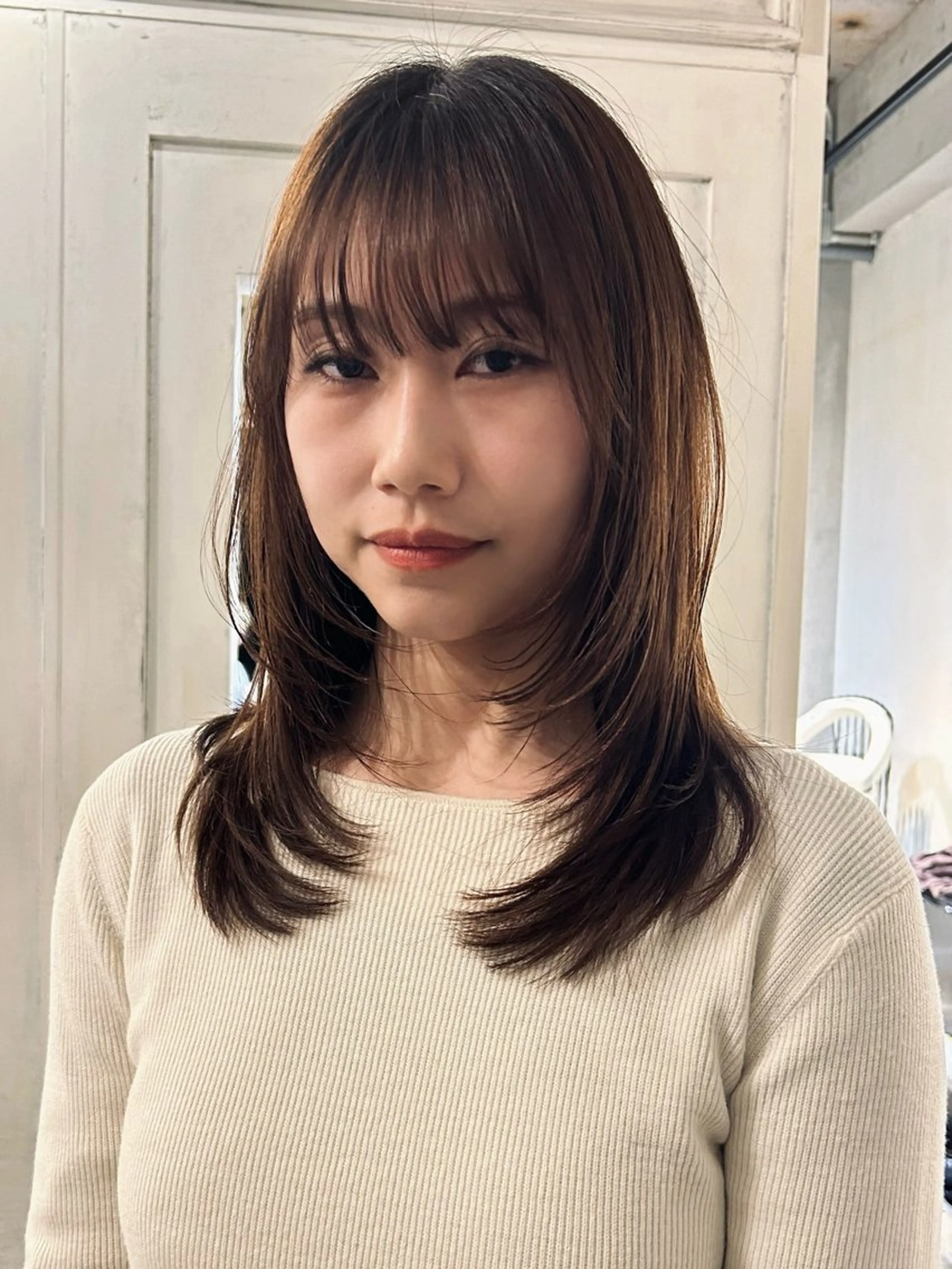 ミディアム レイヤーカット はな ∕カットモデル募集中のヘアスタイル