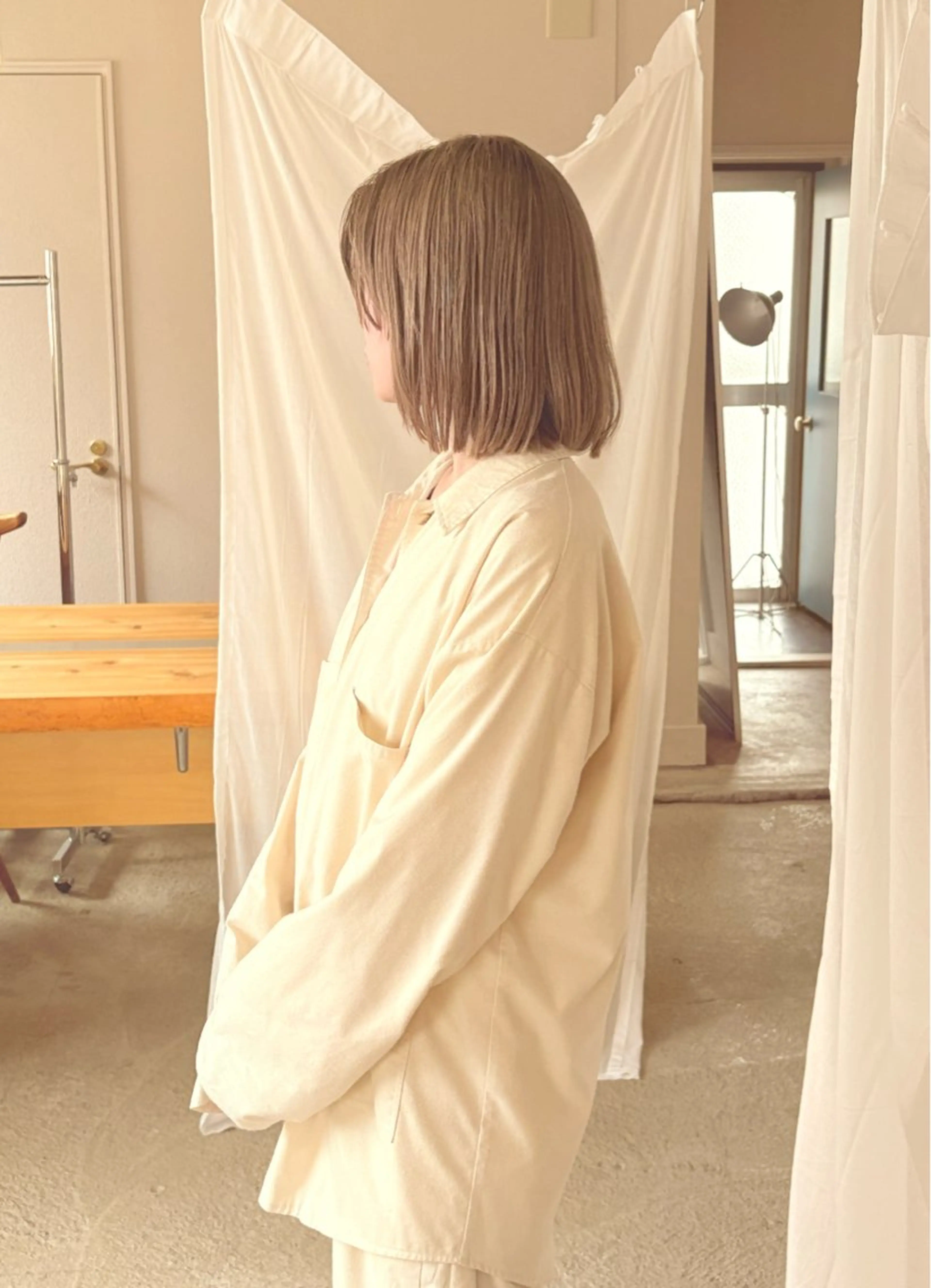 ショート カラー ベージュカラー ヘアカラー トリートメント 京都/カラー/松野 翔のヘアスタイル