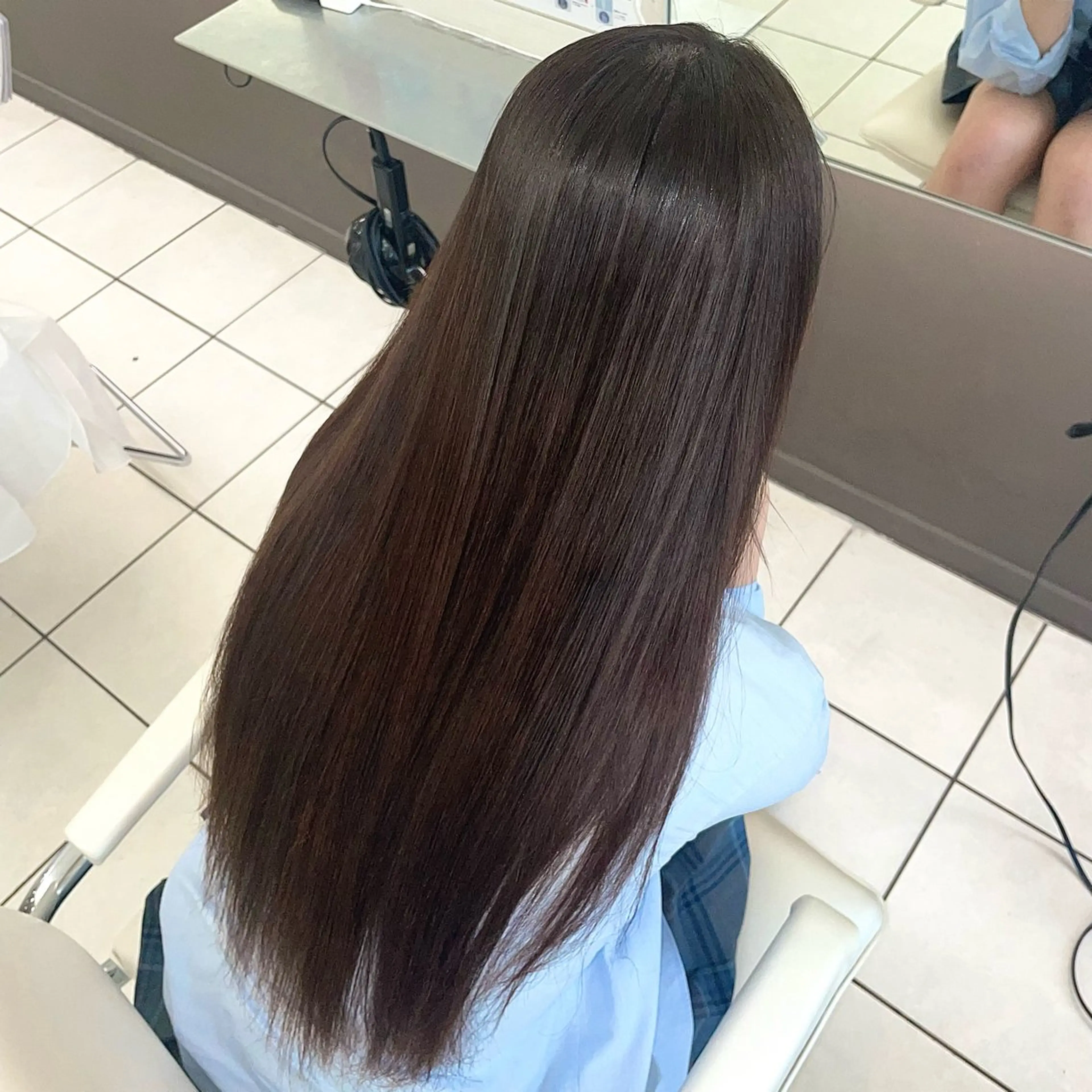 ロング 縮毛矯正 ダブルカラー/艶髪 🪽minoriのヘアスタイル