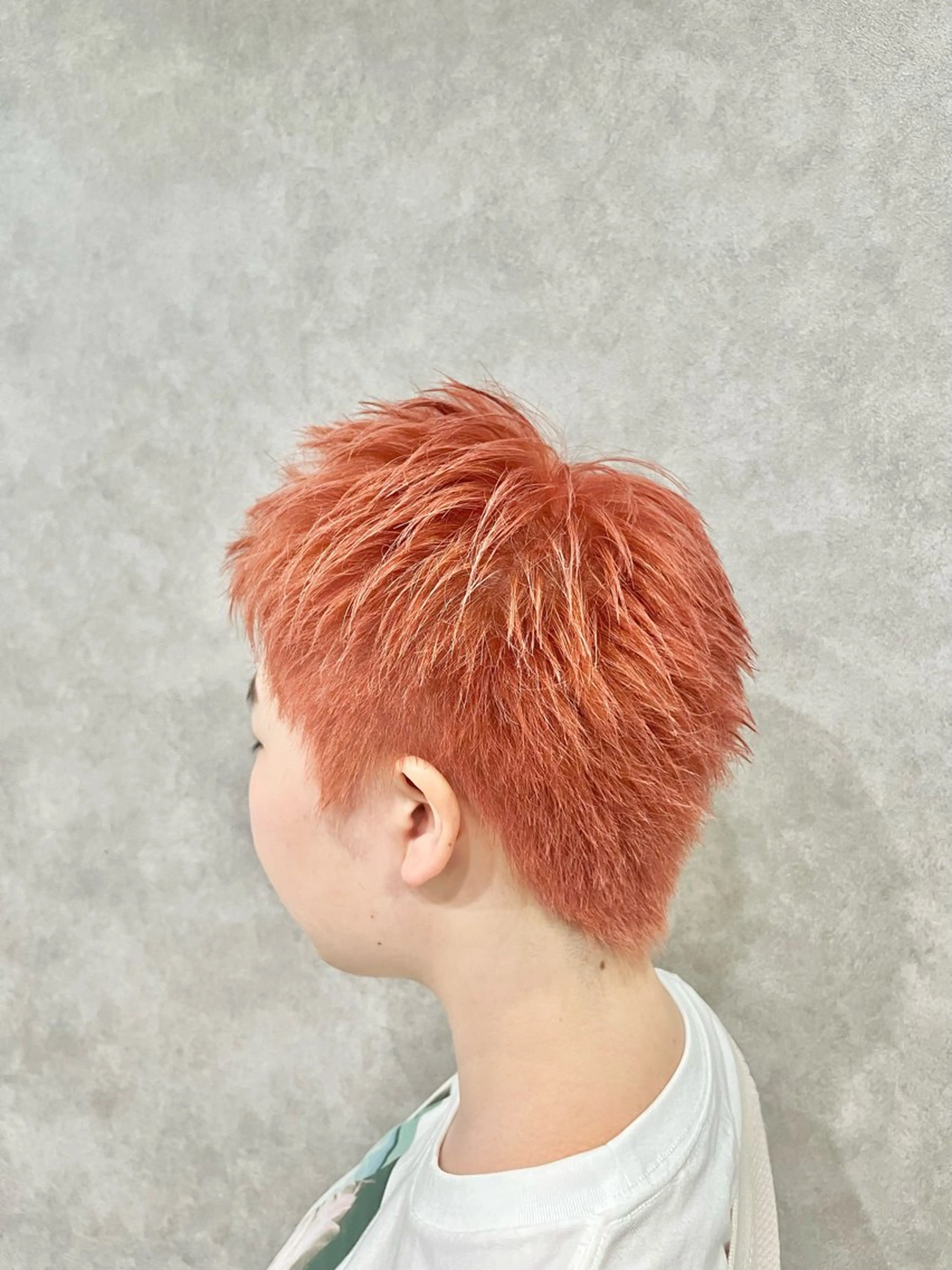 ショート カラー ベリーショート ピンクカラー ショートヘア ヘアカラー トリートメント 透明感カラー/ ブリーチ無し/RYOのヘアスタイル