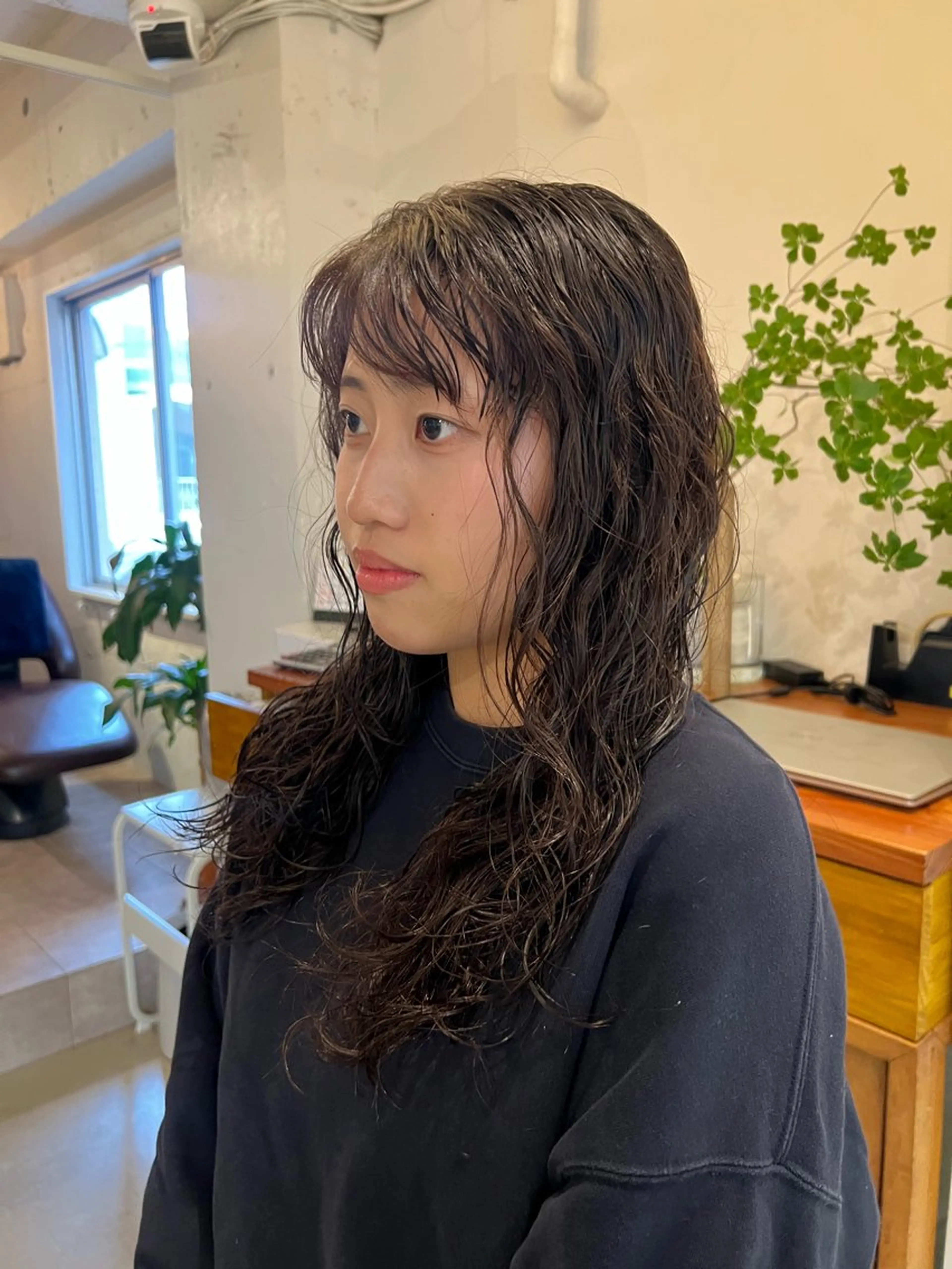ロング ヘアカラー トリートメント 北見 桃夏のヘアスタイル