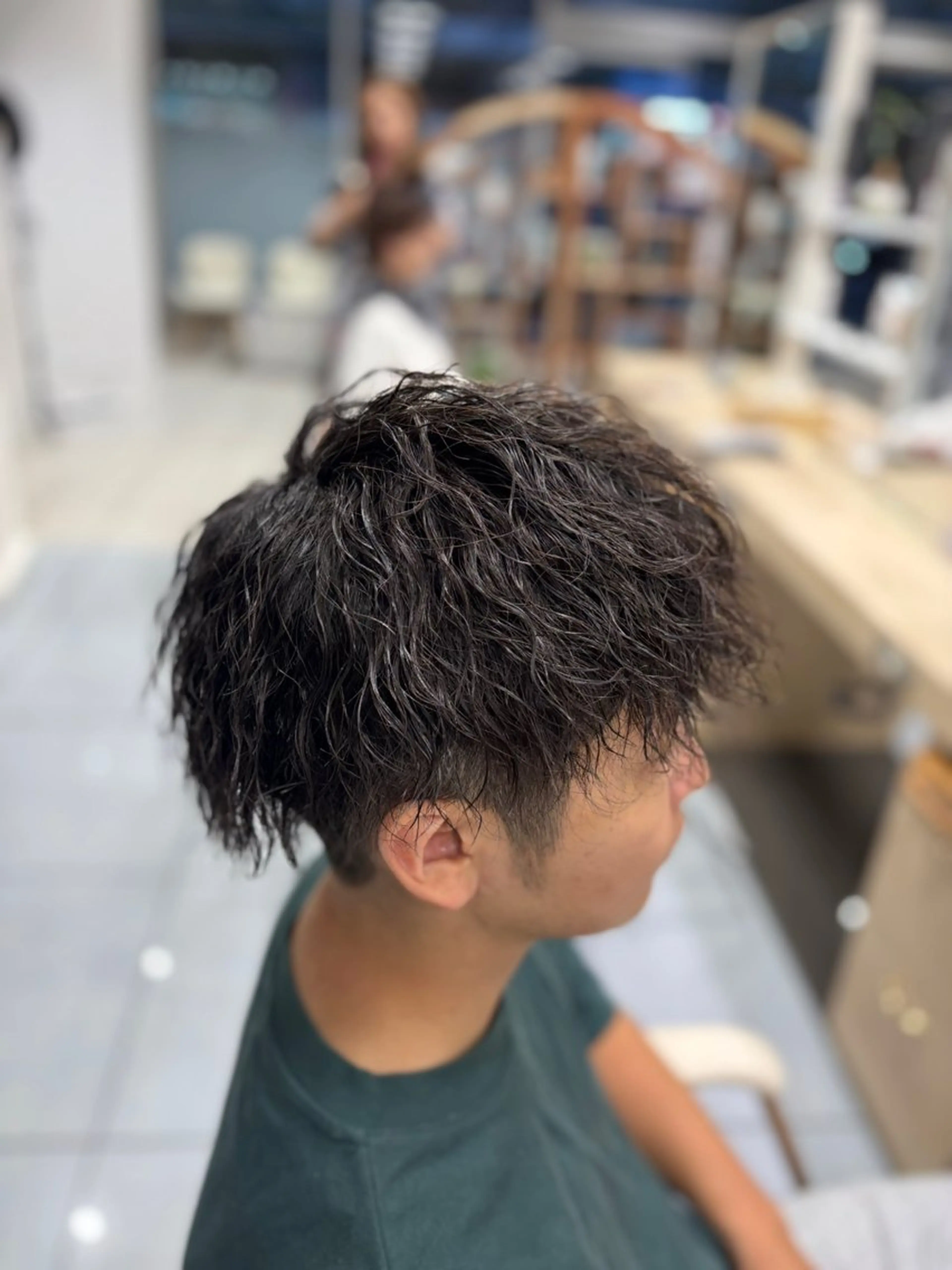 ショート パーマ メンズ カット パーマ メンズ特化韓国風 パーマスタイル/りんのヘアスタイル