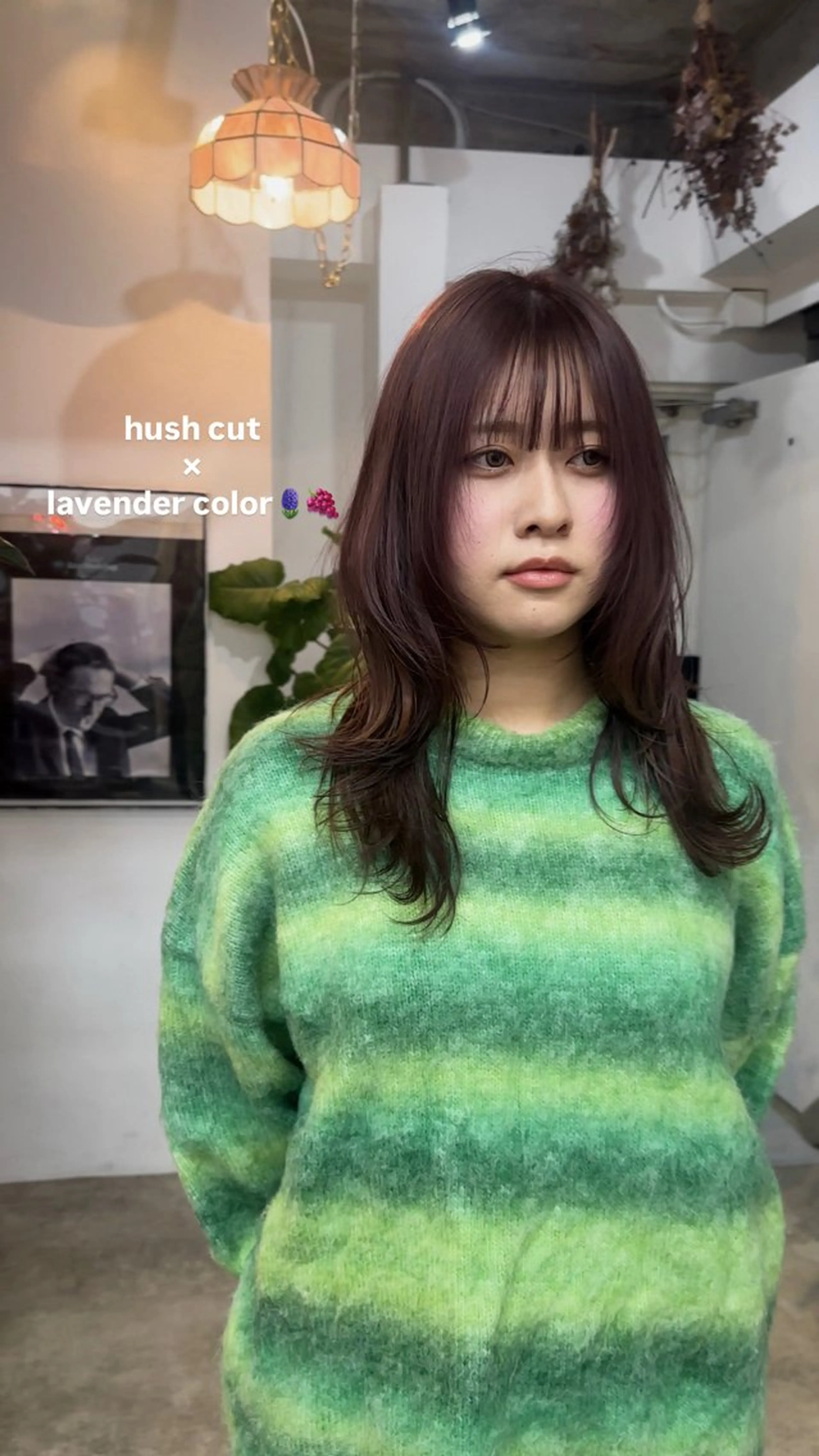 ロング カラー 透明感カラー ラベンダーカラー ハッシュカット レイヤーカット palve/レイヤー /パーマ/熊谷翔のヘアスタイル