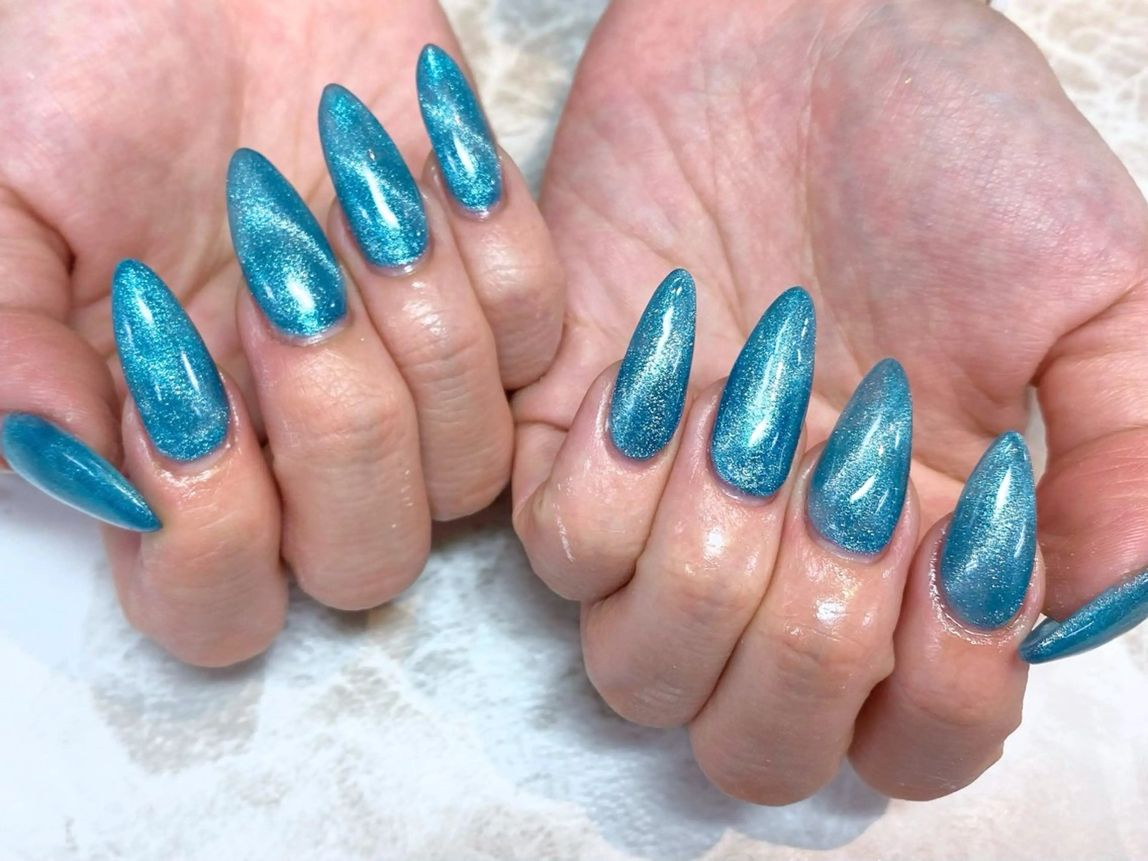 ネイル マグネットネイル ワンカラーネイル ハンドネイル nail salon c houseのネイルデザイン