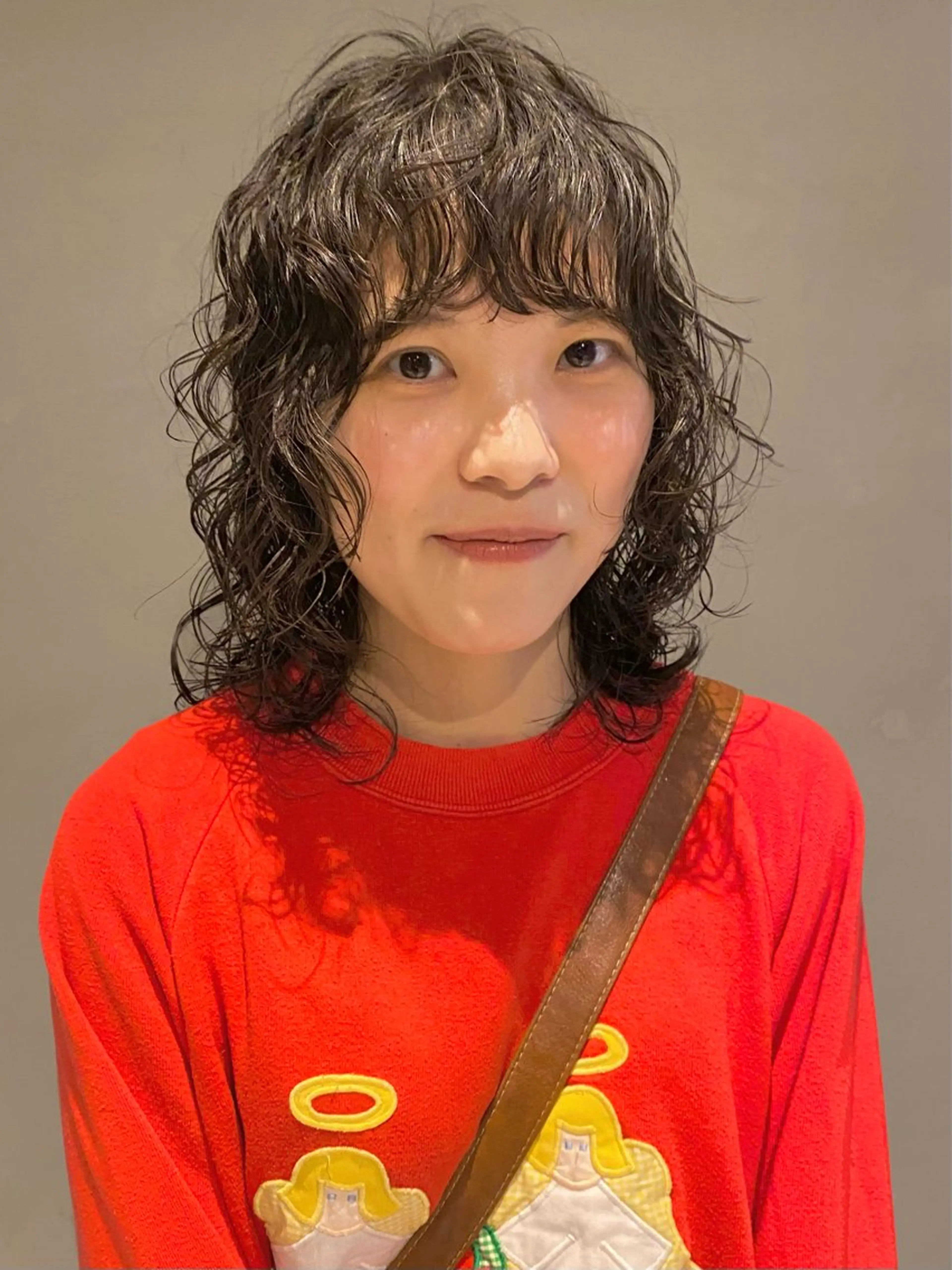 ミディアム パーマ ミディアムパーマ ボブ レイヤーカット カット パーマ トリートメント 🧼柴田 健太郎🧼のヘアスタイル