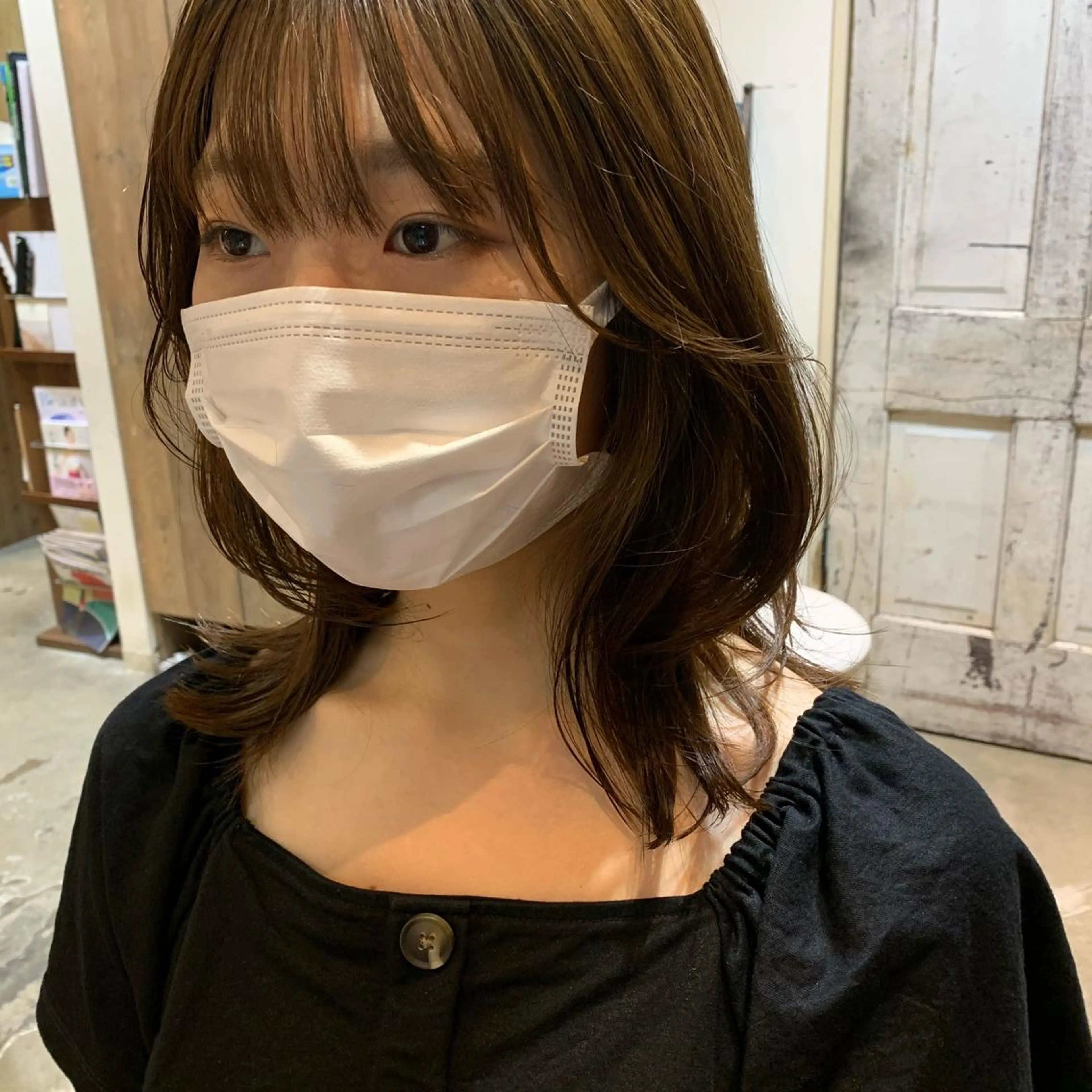 ミディアム ミディアムレイヤー レイヤーカット SOYON 🤍CHIZU🤍.のヘアスタイル