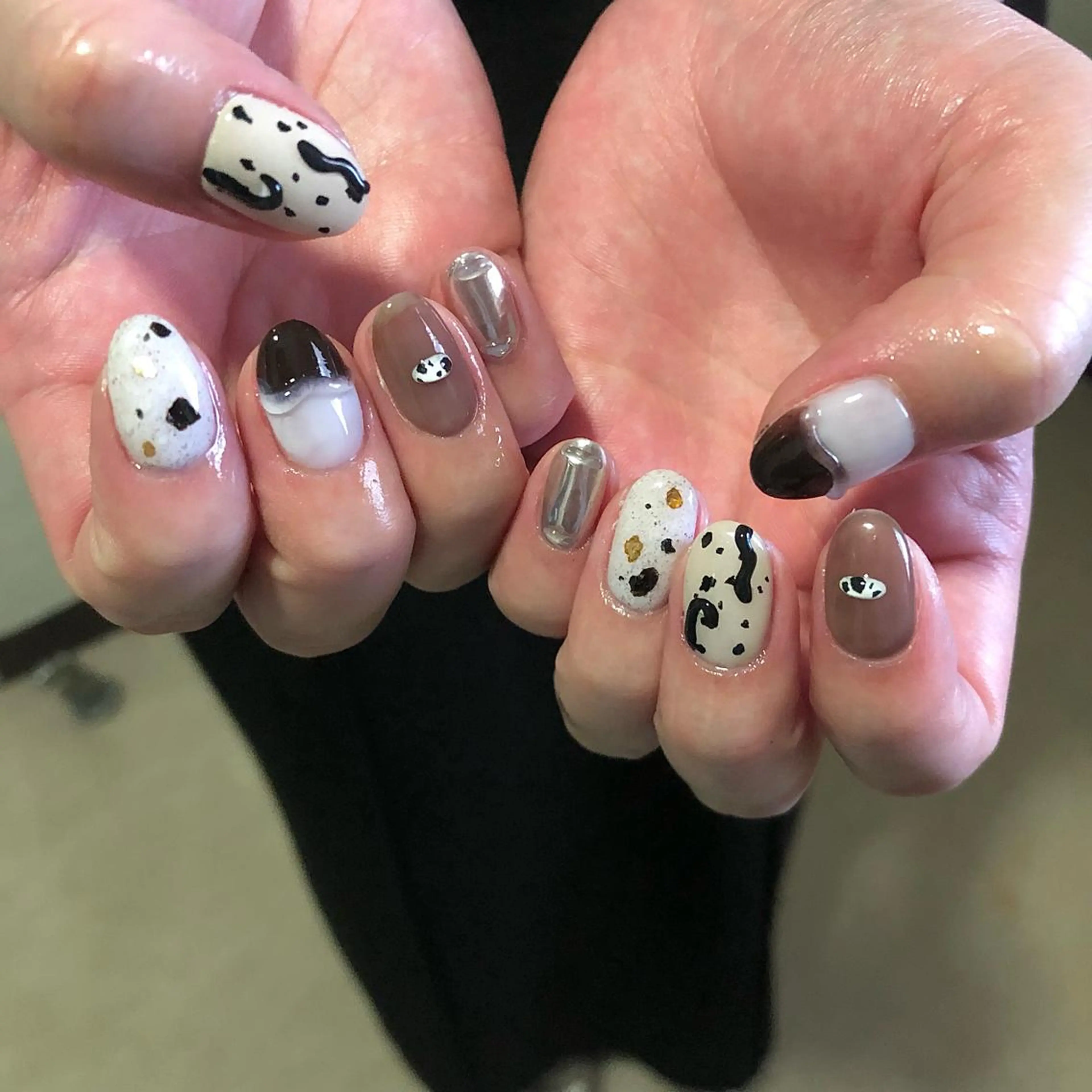 ネイル パラあり！フィルイン 美フォルムのネイルデザイン