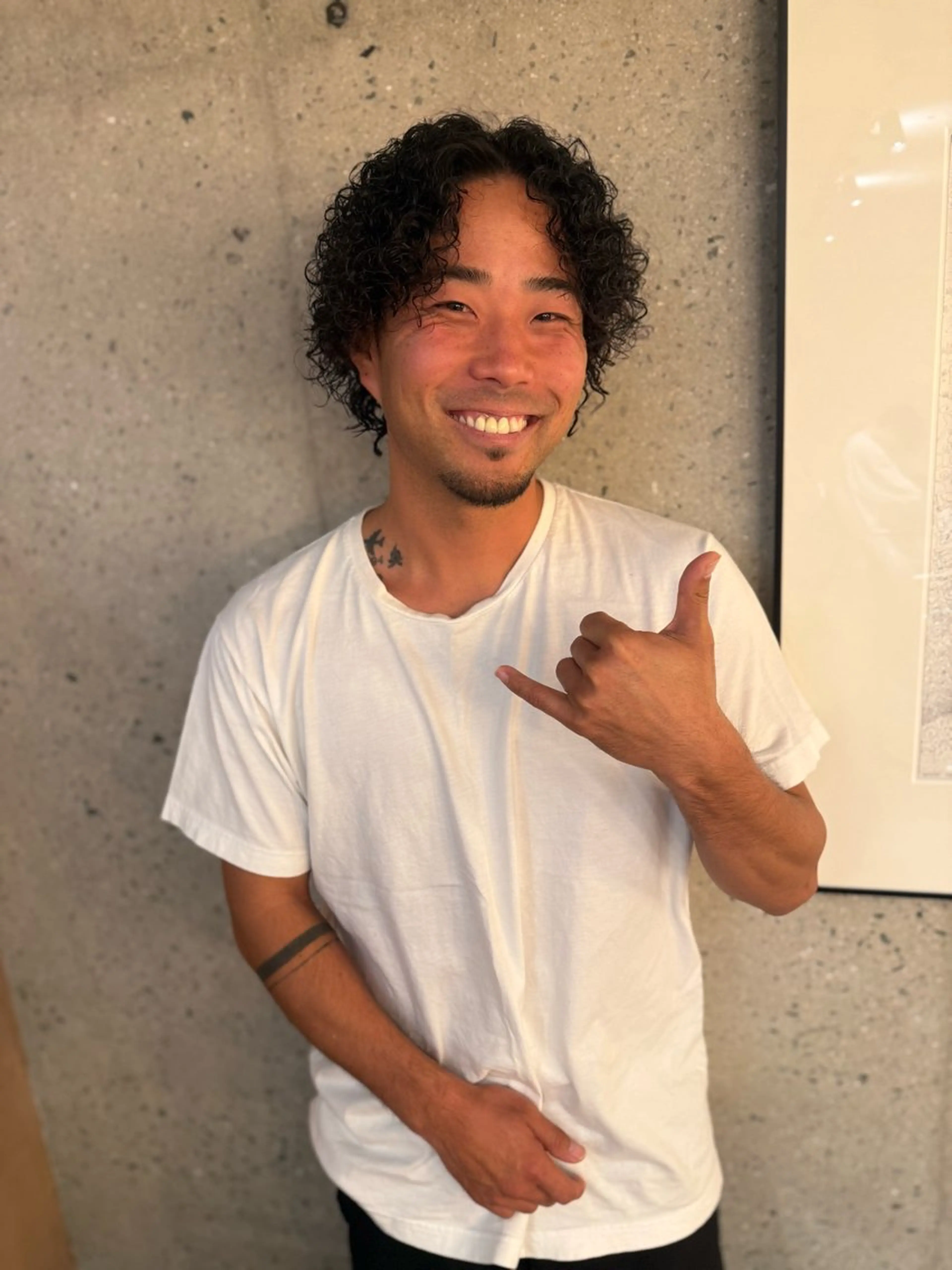 パーマ メンズ カット パーマ Kaz. メンズ平尾・高宮のヘアスタイル