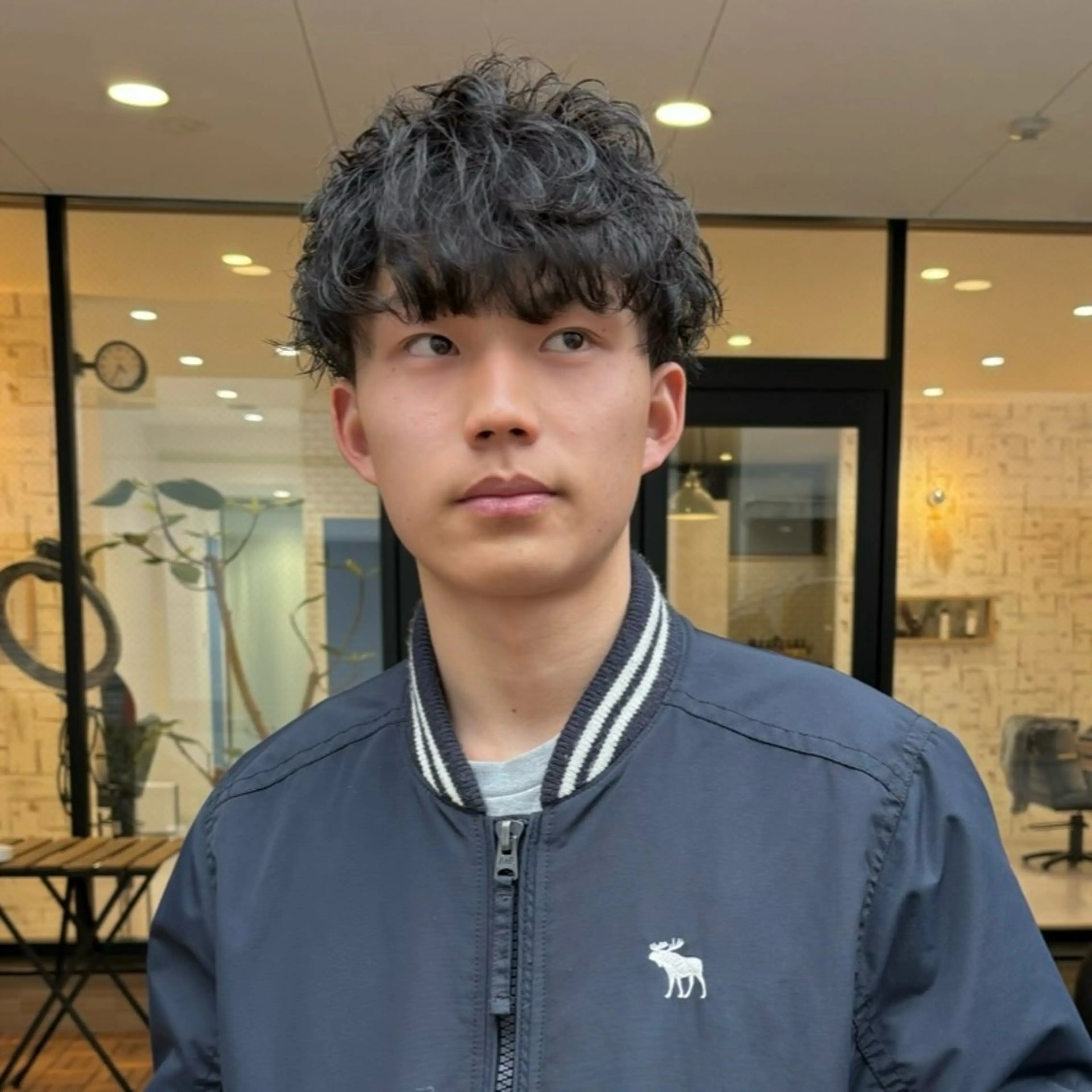 パーマ メンズ マッシュ メンズパーマ カット パーマ 【メンズショート 特化】村斎　伶次のヘアスタイル