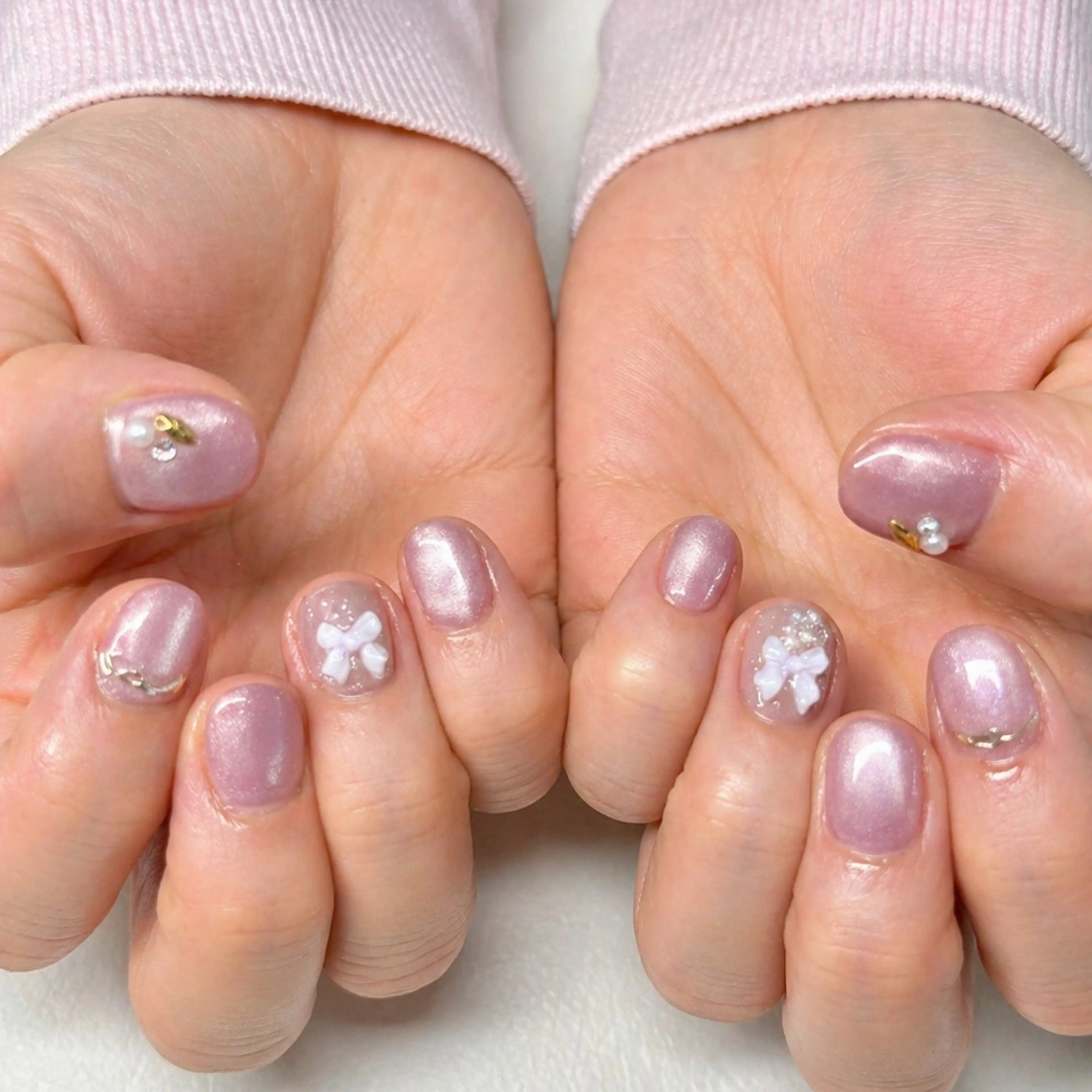 ネイル フラワーネイル オフィスネイル ピンク 春ネイル ブライダルネイル Kii nailのネイルデザイン